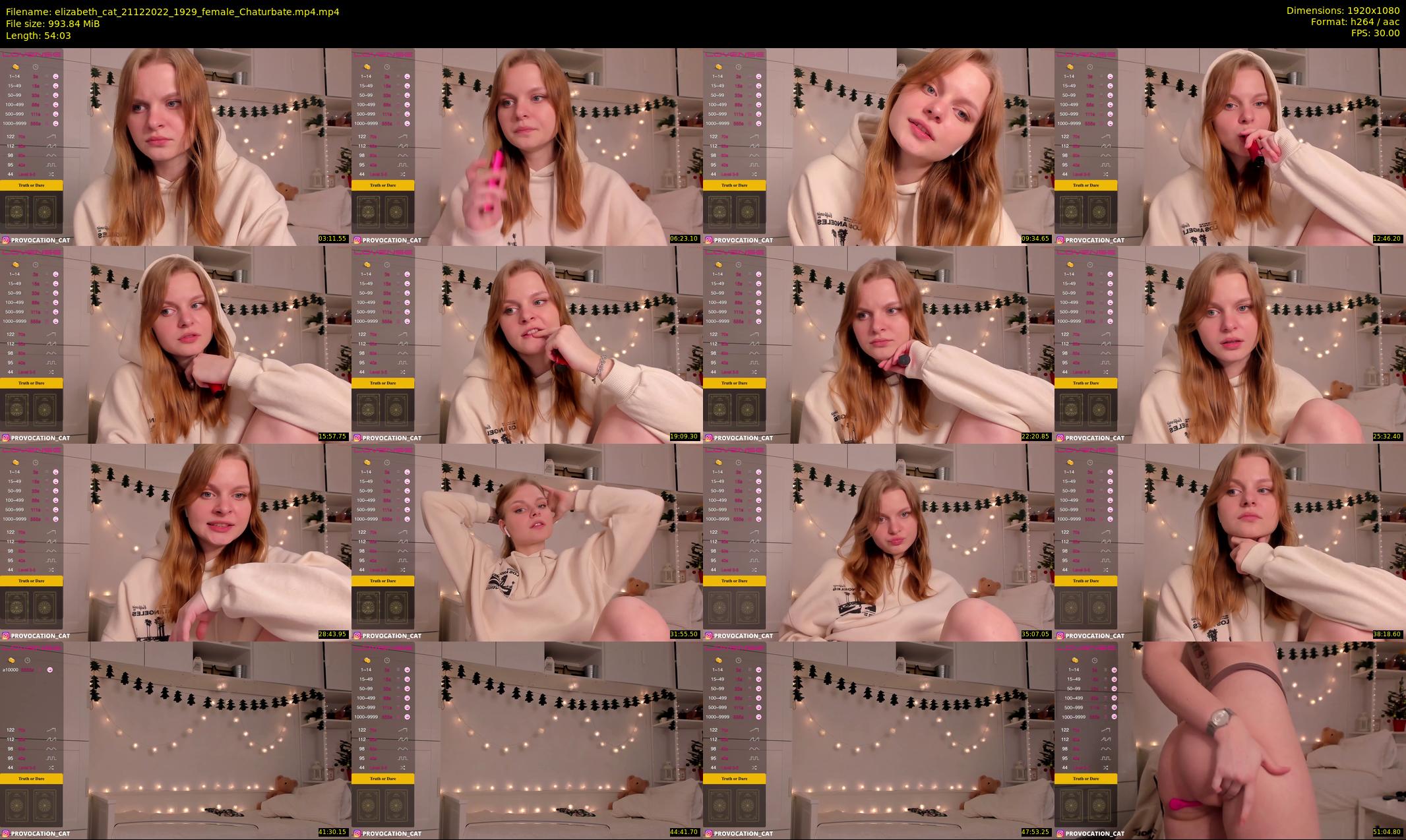 elizabeth_cat — 55 minute Chaturbate female cam show recording, 1080p, Dec 21, 2022