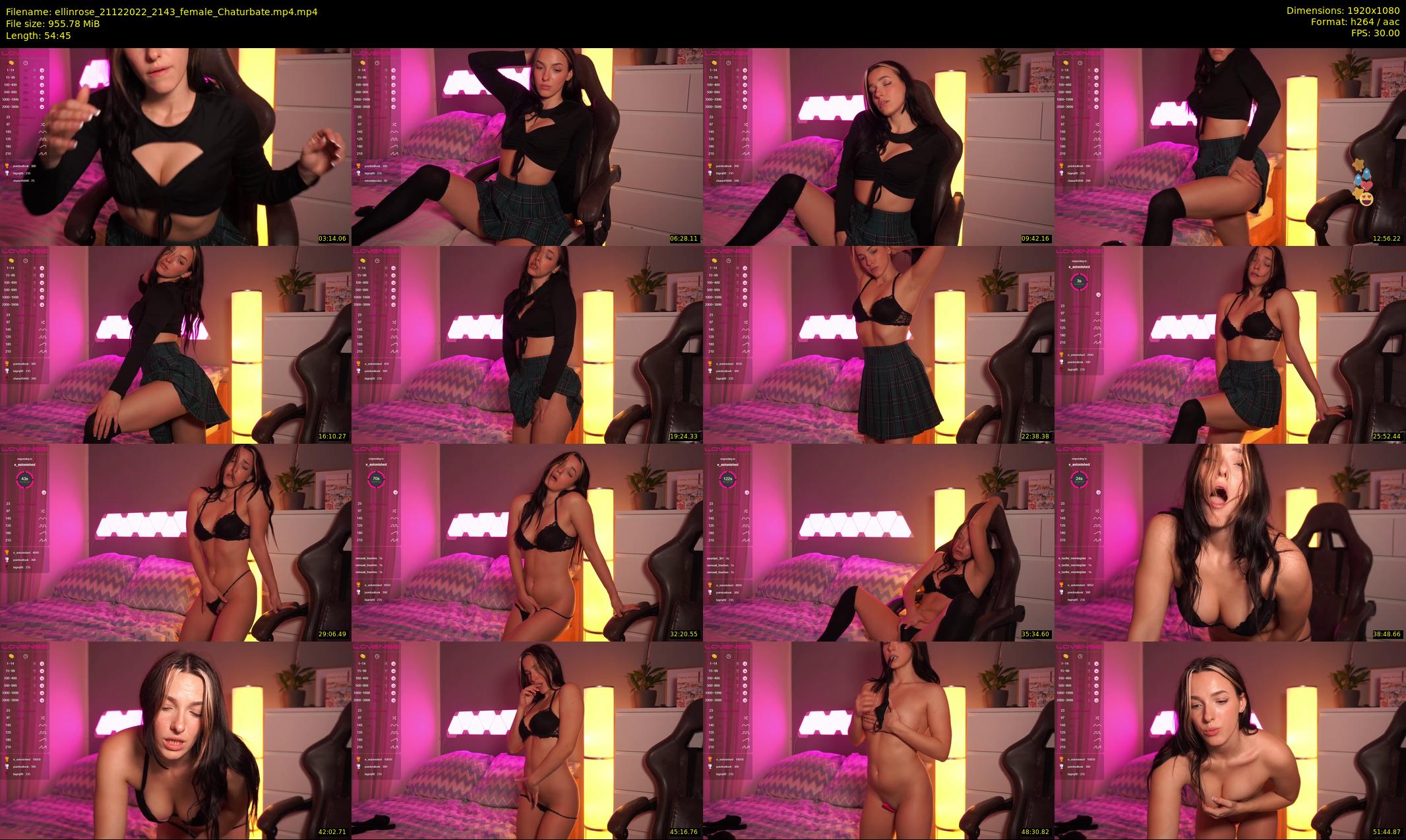 ellinrose — 55 minute Chaturbate female cam show recording, 1080p, Dec 21, 2022