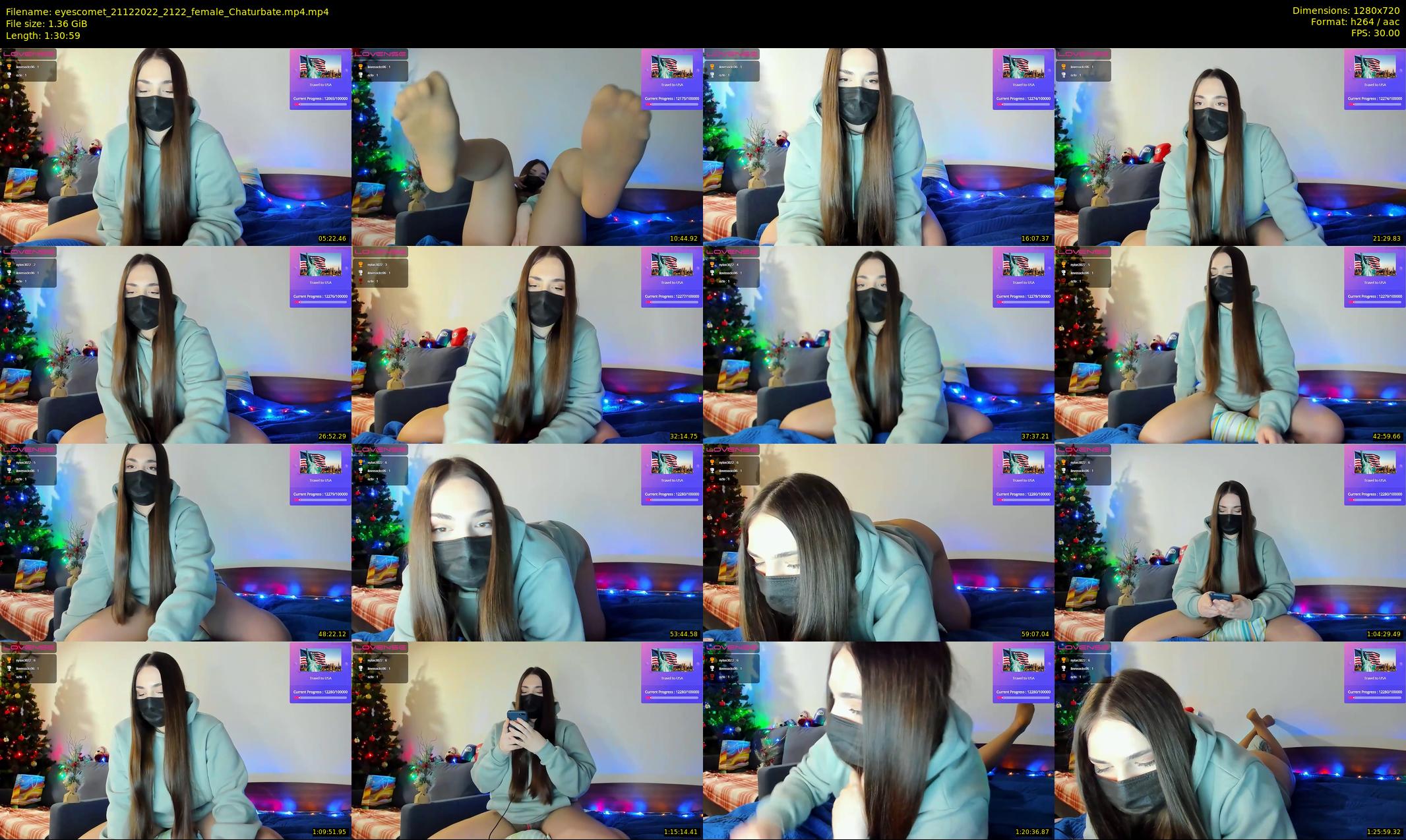 eyescomet — 91 minute Chaturbate female cam show recording, 720p, Dec 21, 2022