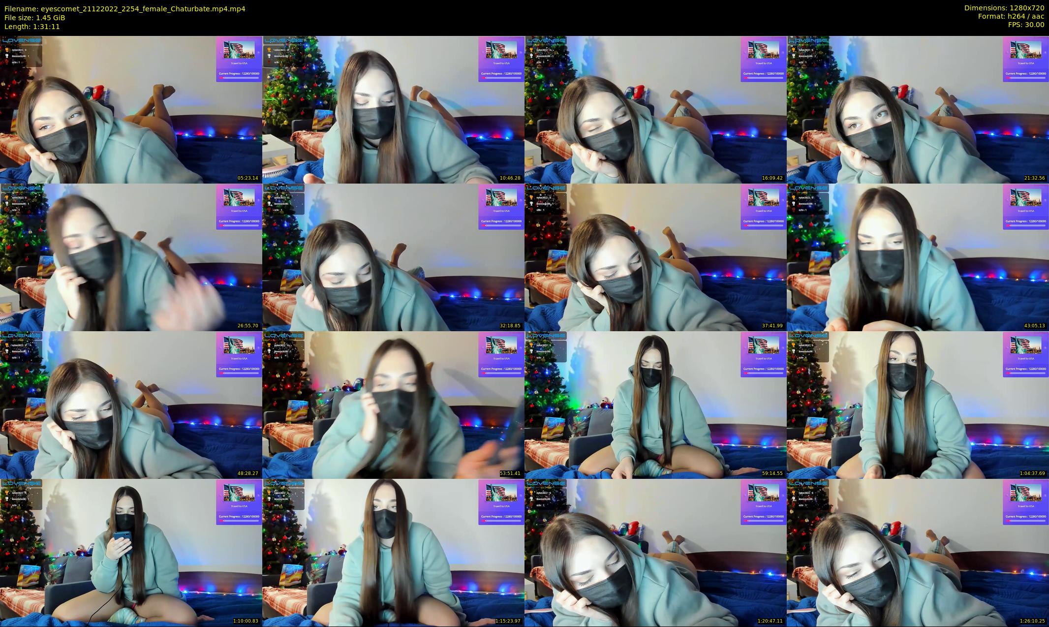 eyescomet — 92 minute Chaturbate female cam show recording, 720p, Dec 21, 2022