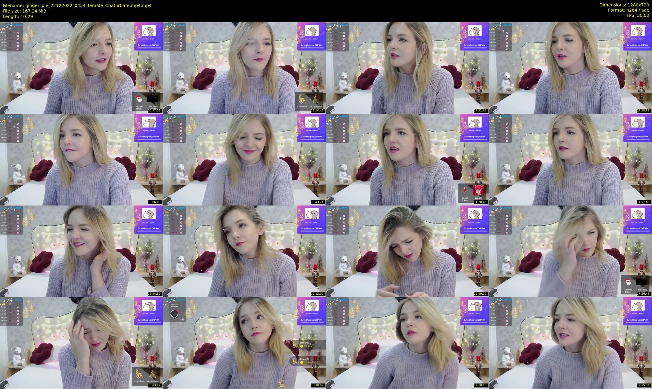 ginger_pie — 11 minute Chaturbate female cam show recording, 720p, Dec 22, 2022