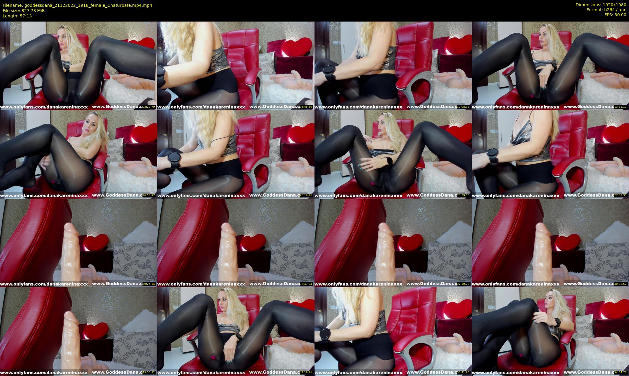 goddessdana — 58 minute Chaturbate female cam show recording, 1080p, Dec 21, 2022