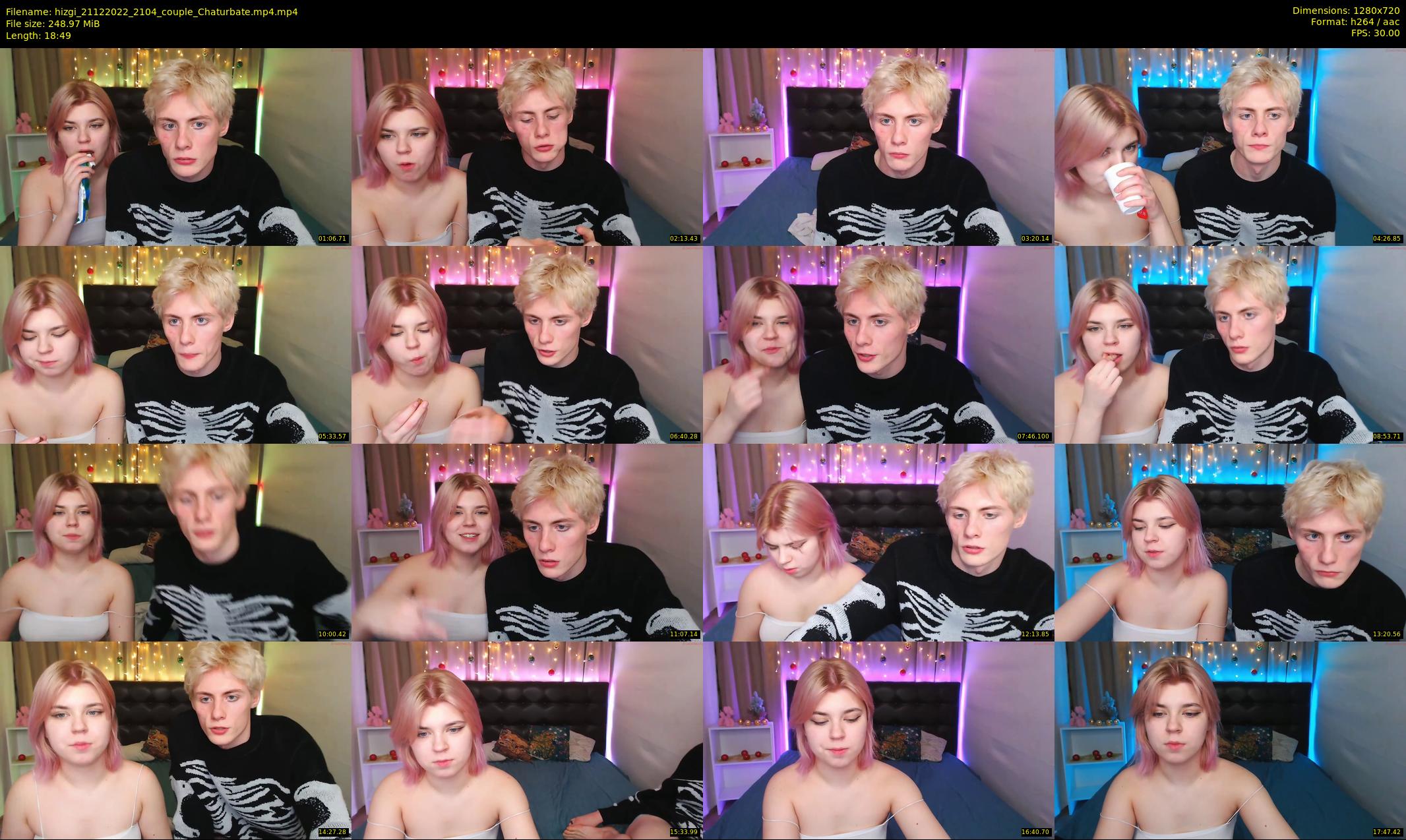 hizgi — 19 minute Chaturbate couple cam show recording, 720p, Dec 21, 2022