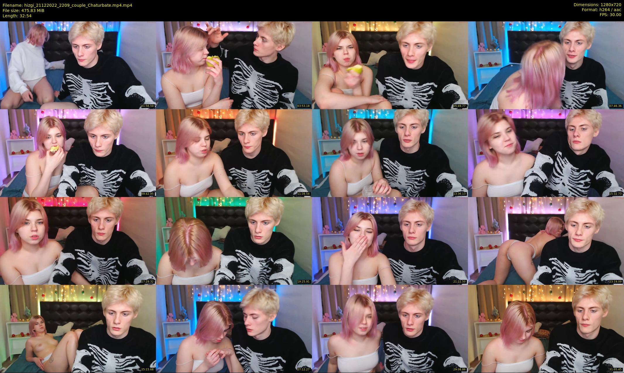 hizgi — 33 minute Chaturbate couple cam show recording, 720p, Dec 21, 2022