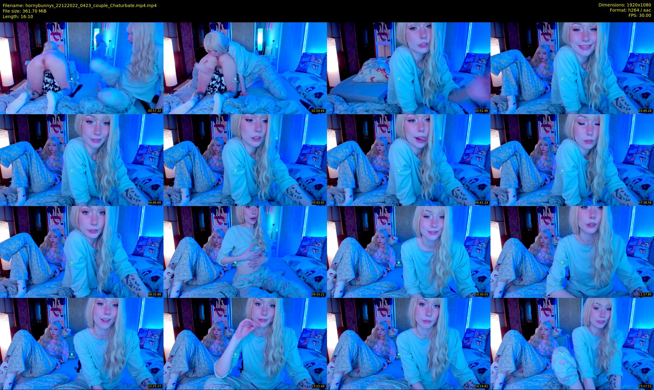 hornybunnys — 17 minute Chaturbate couple cam show recording, 1080p, Dec 22, 2022