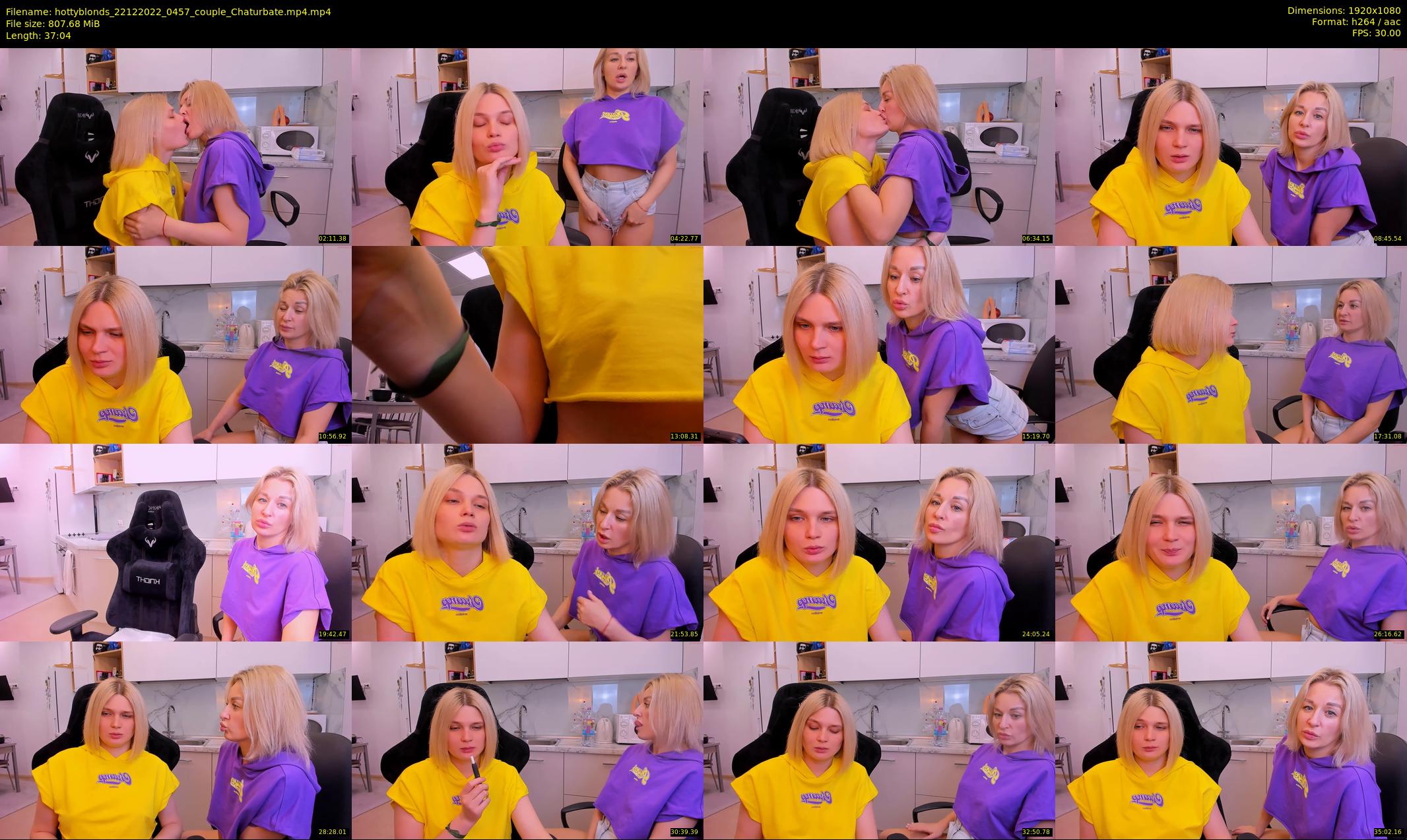 hottyblonds — 38 minute Chaturbate couple cam show recording, 1080p, Dec 22, 2022