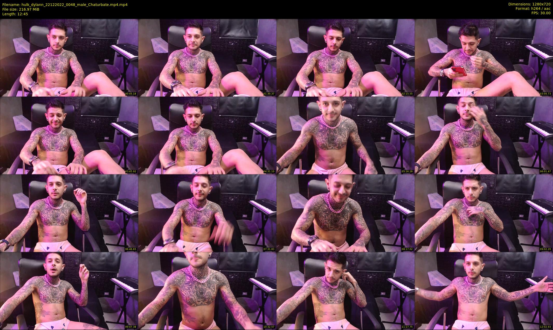 hulk_dylann — 13 minute Chaturbate male cam show recording, 720p, Dec 22, 2022