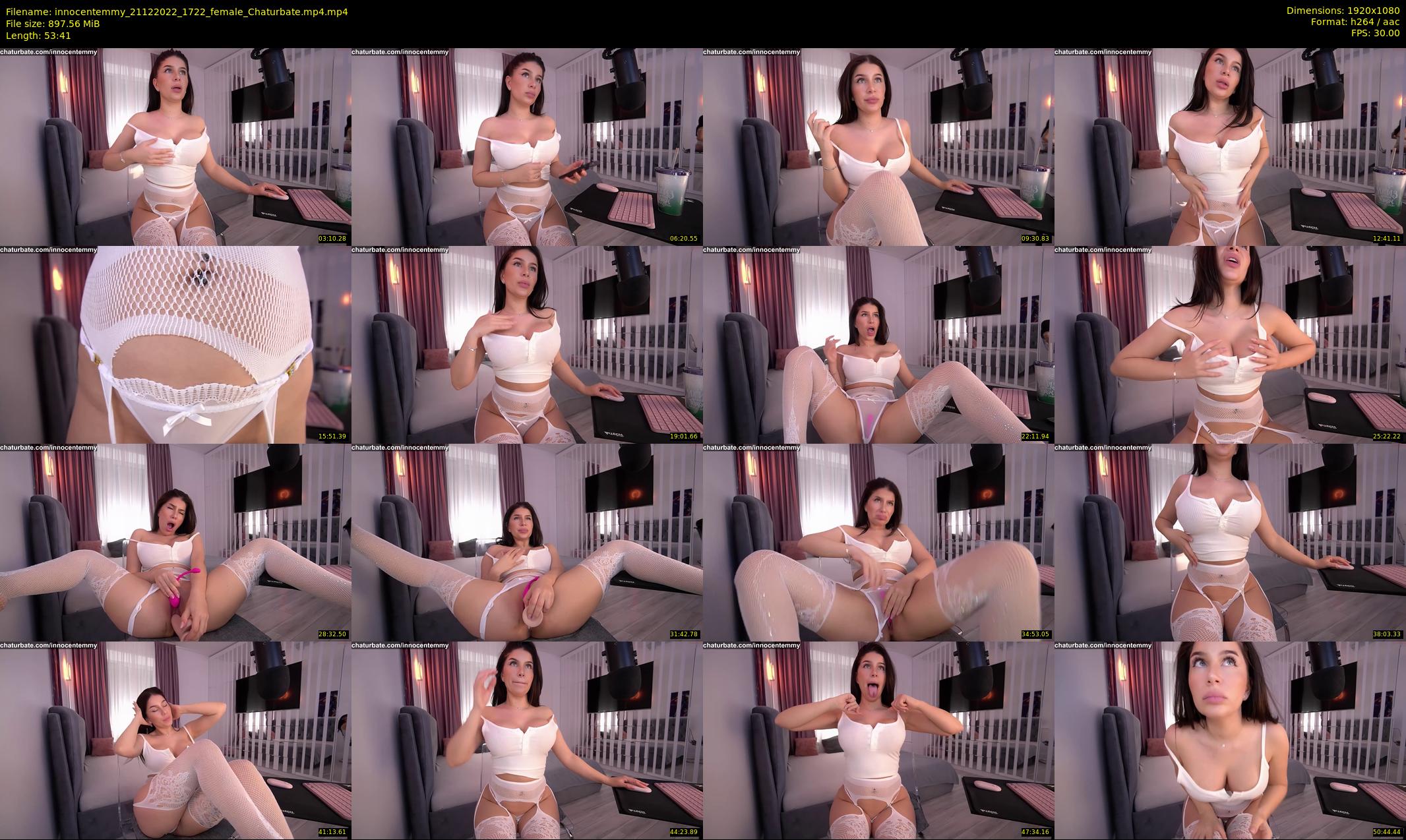 innocentemmy — 54 minute Chaturbate female cam show recording, 1080p, Dec 21, 2022