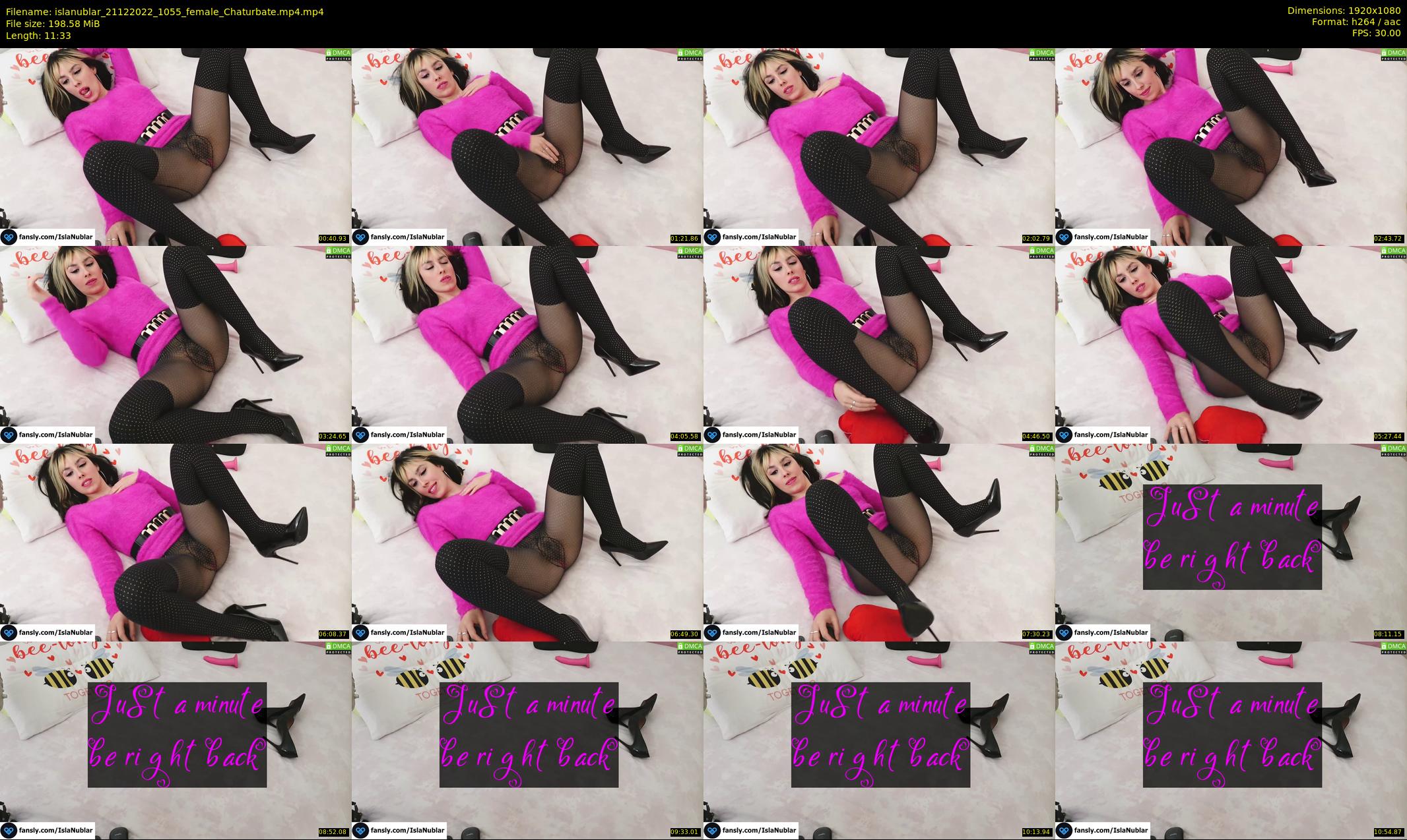 islanublar — 12 minute Chaturbate female cam show recording, 1080p, Dec 21, 2022