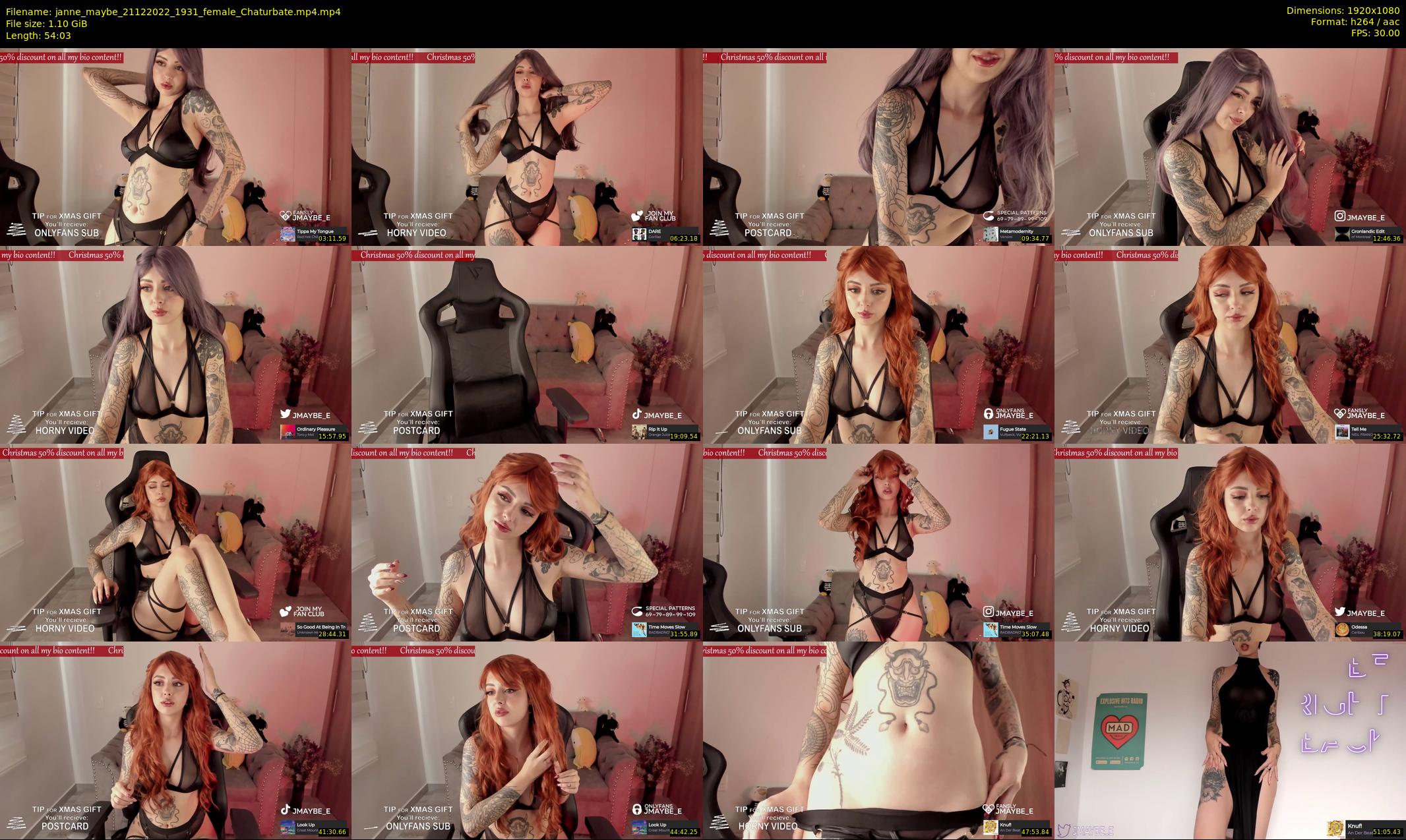 janne_maybe — 55 minute Chaturbate female cam show recording, 1080p, Dec 21, 2022