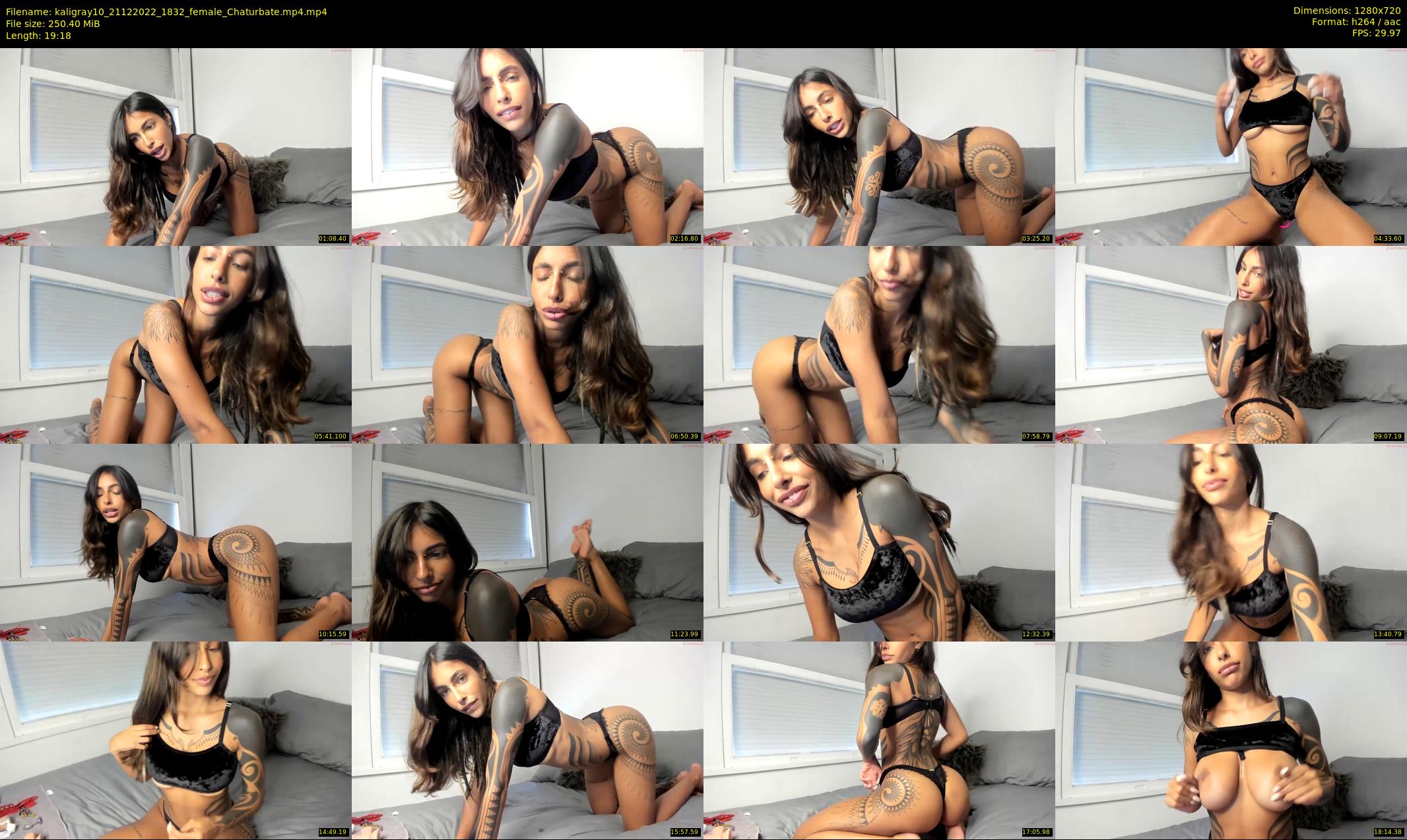 kaligray10 — 20 minute Chaturbate female cam show recording, 720p, Dec 21, 2022