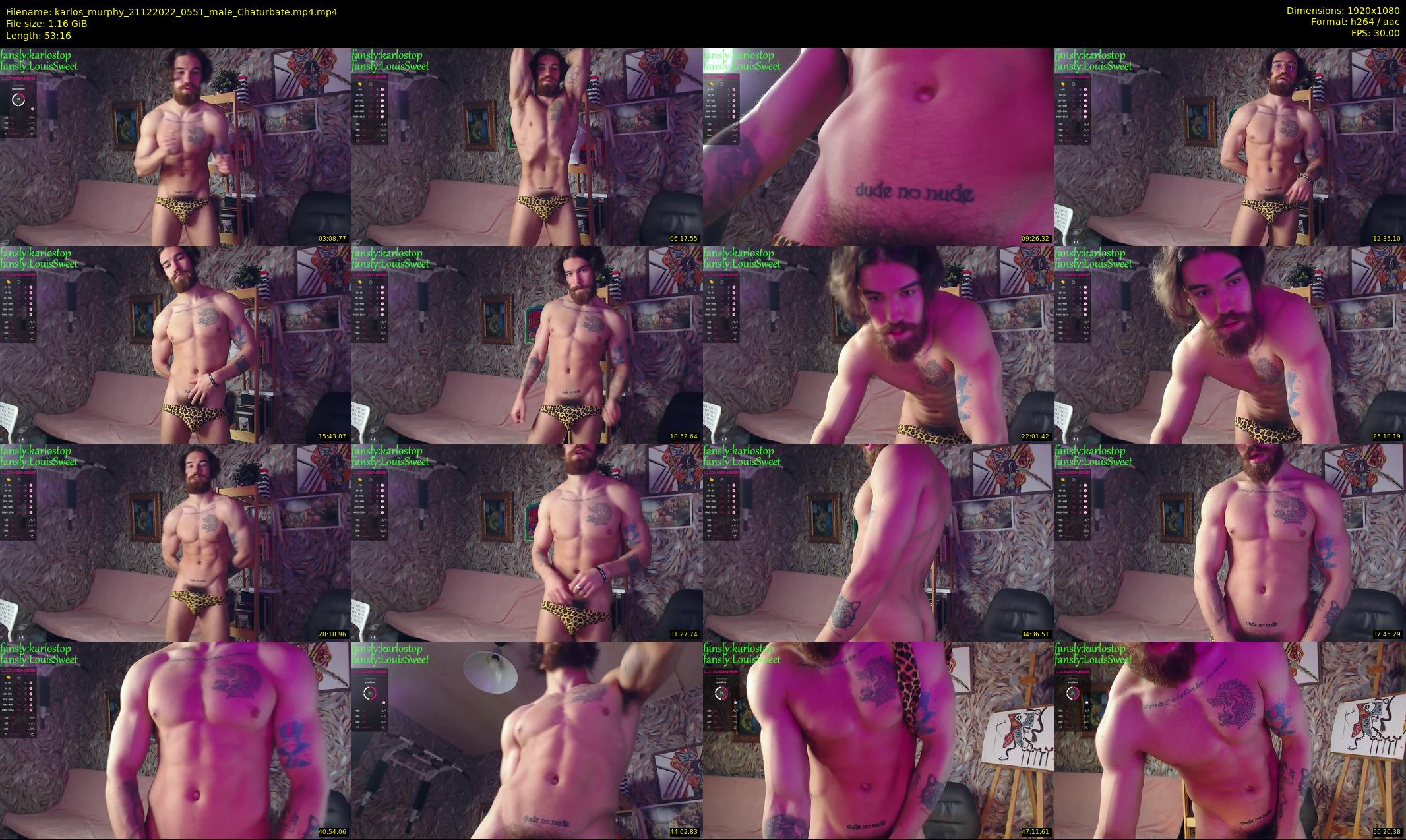 karlos_murphy — 54 minute Chaturbate male cam show recording, 1080p, Dec 21, 2022