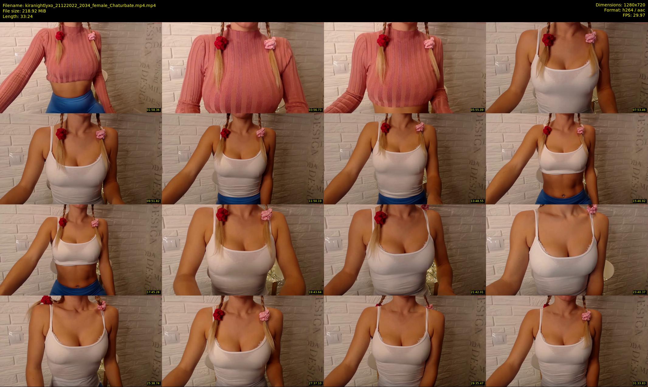 kiranightlyxo — 34 minute Chaturbate female cam show recording, 720p, Dec 21, 2022