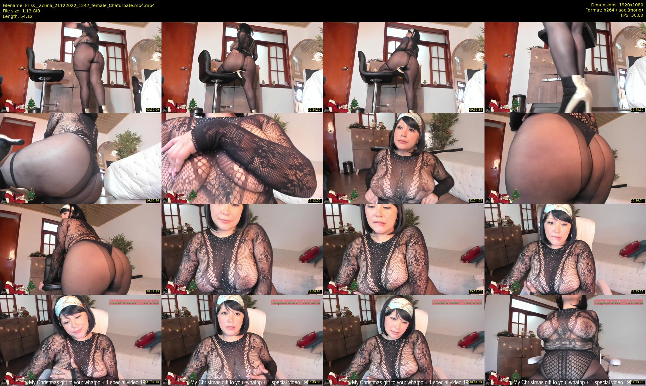 kriss__acuna — 55 minute Chaturbate female cam show recording, 1080p, Dec 21, 2022