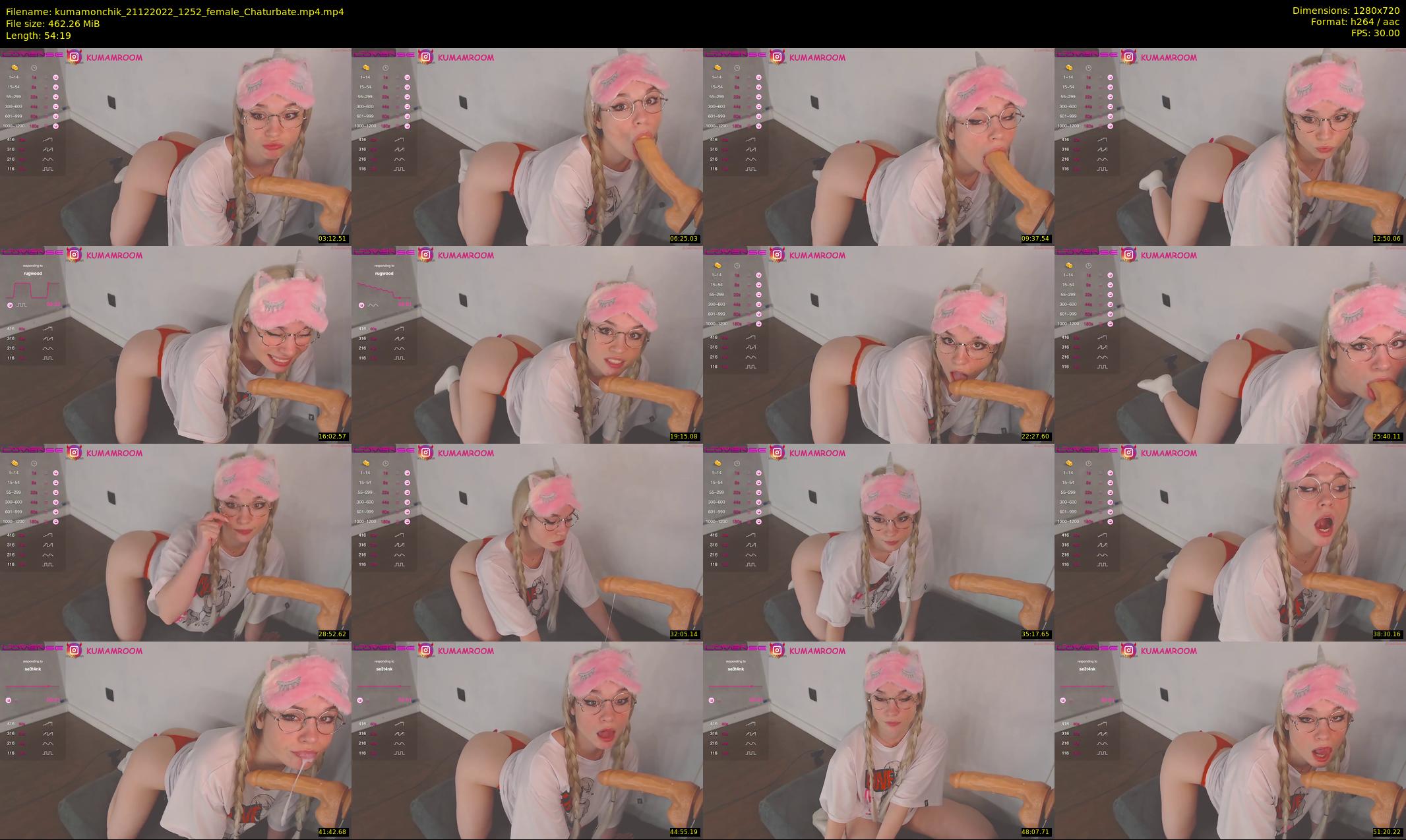 kumamonchik — 55 minute Chaturbate couple cam show recording, 720p, Dec 21, 2022