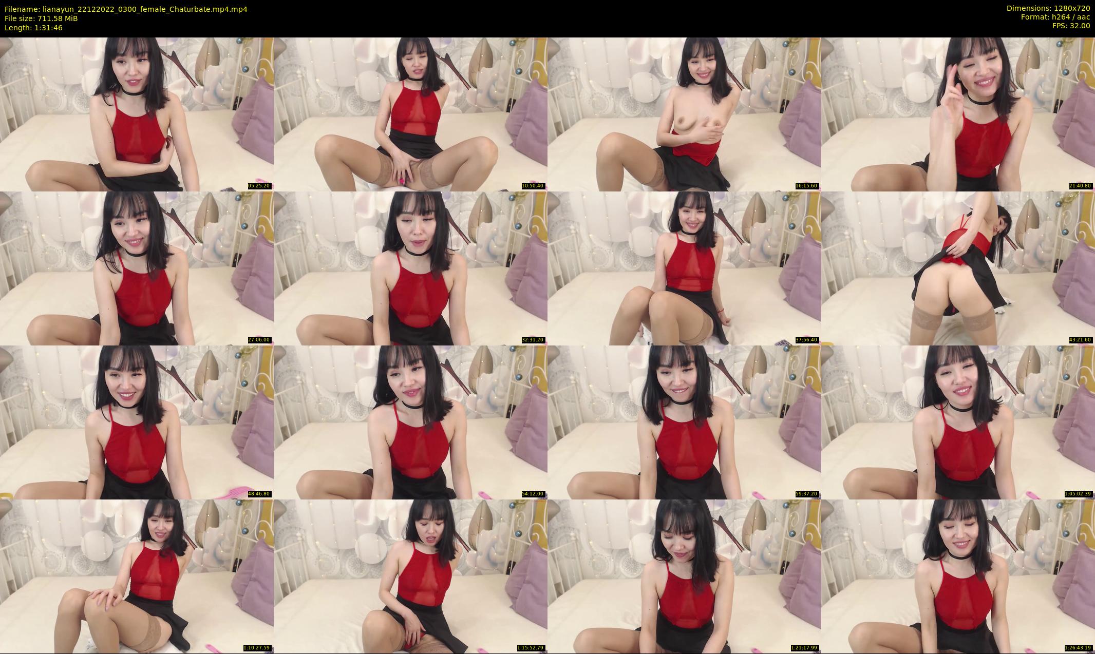 lianayun — 92 minute Chaturbate female cam show recording, 720p, Dec 22, 2022