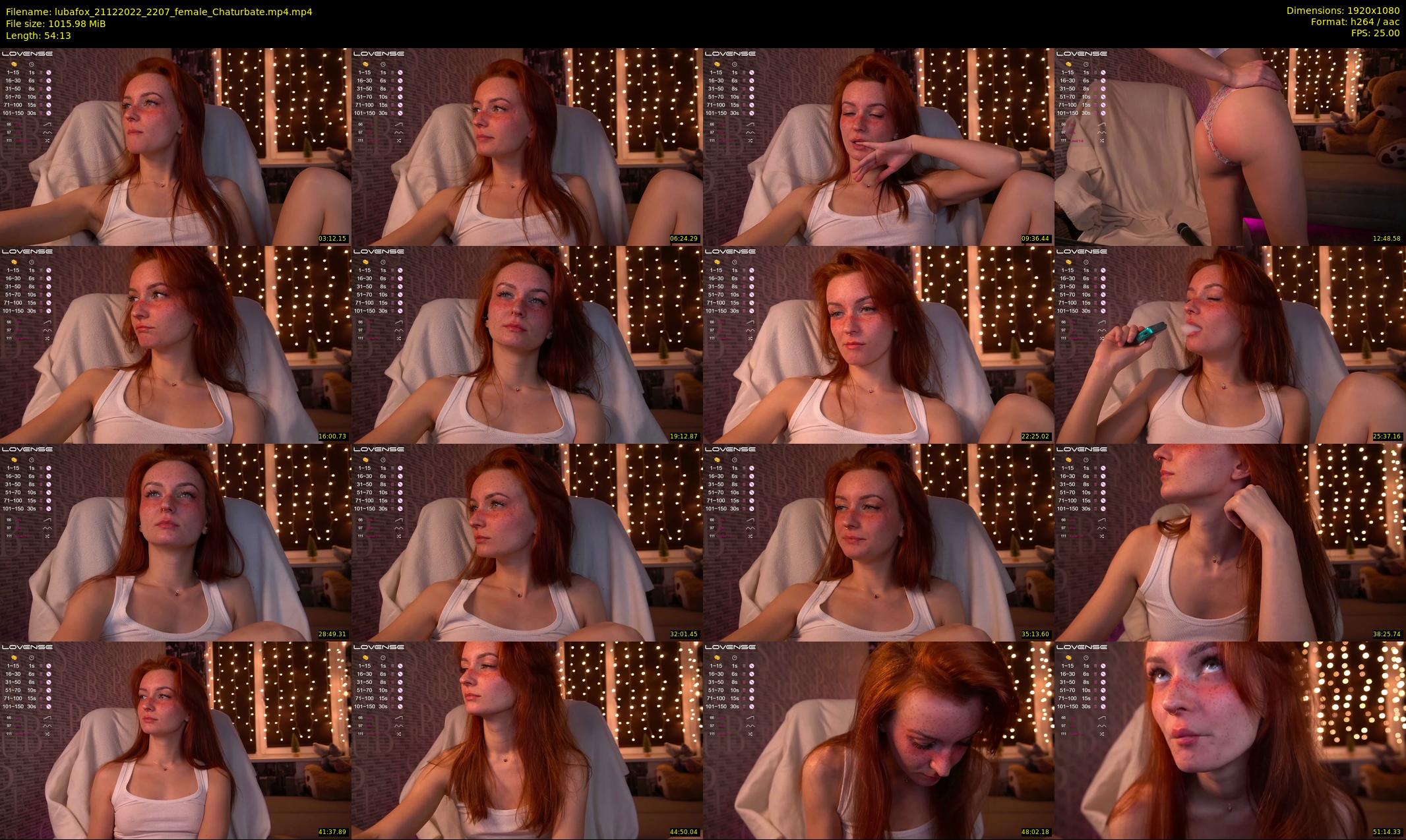 lubafox — 55 minute Chaturbate female cam show recording, 1080p, Dec 21, 2022