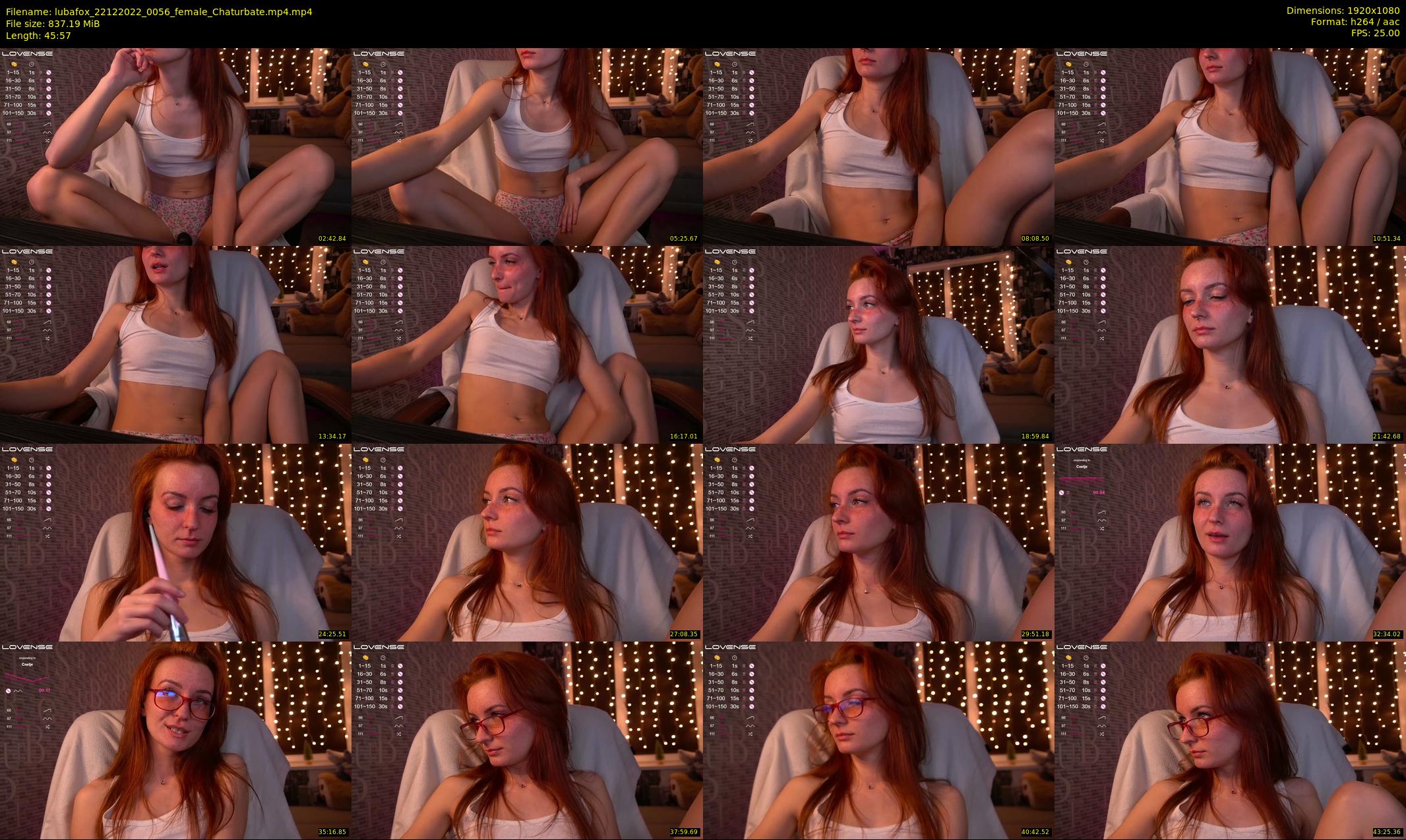 lubafox — 46 minute Chaturbate female cam show recording, 1080p, Dec 22, 2022