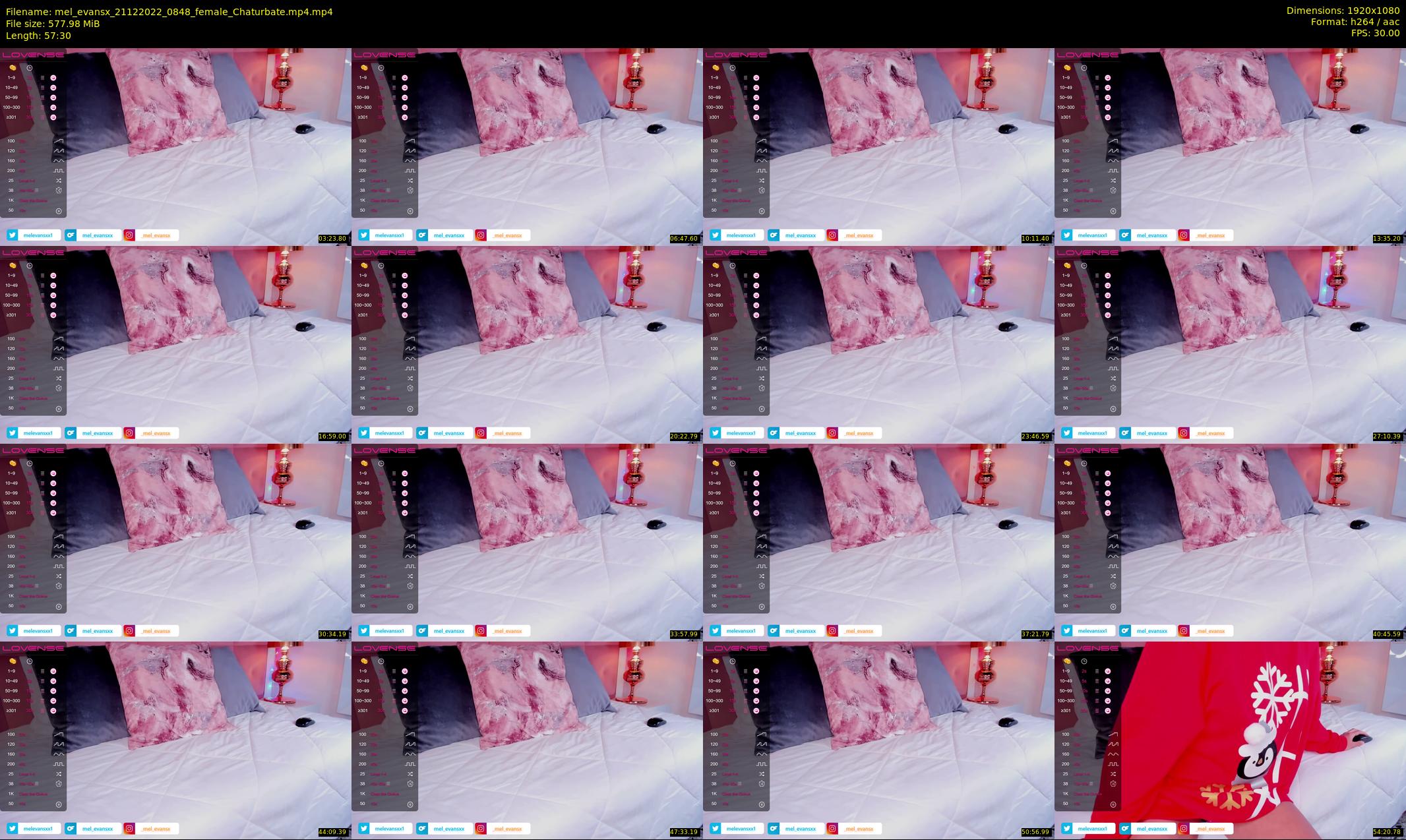 mel_evansx — 58 minute Chaturbate female cam show recording, 1080p, Dec 21, 2022