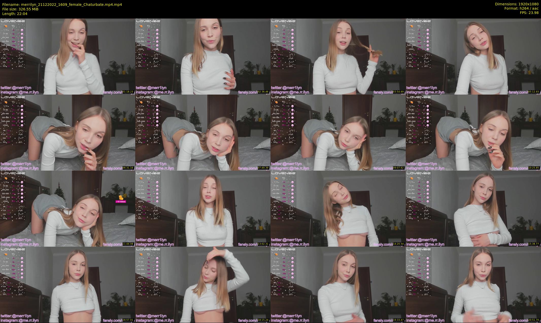 merrilyn — 23 minute Chaturbate female cam show recording, 1080p, Dec 21, 2022