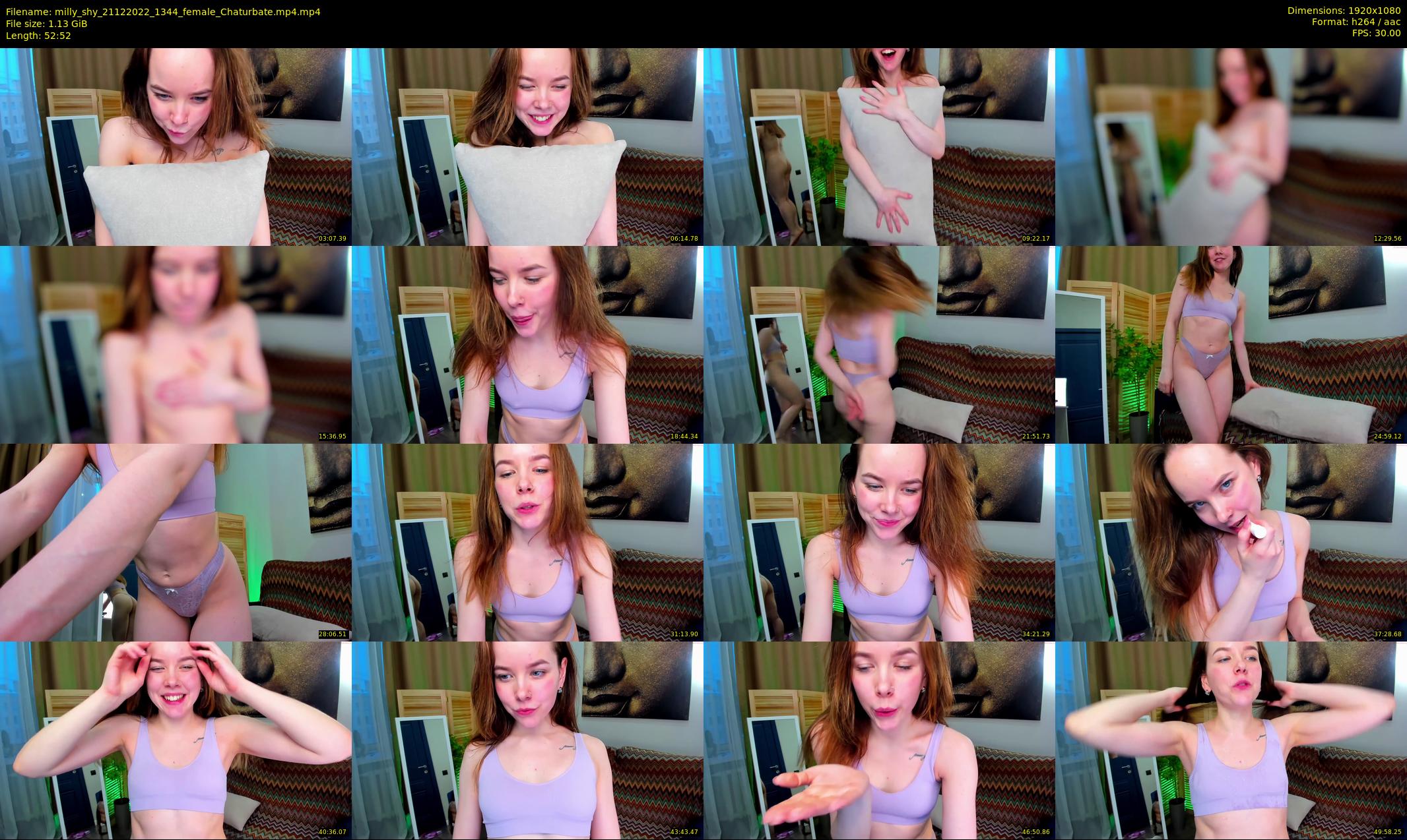 milly_shy — 53 minute Chaturbate female cam show recording, 1080p, Dec 21, 2022