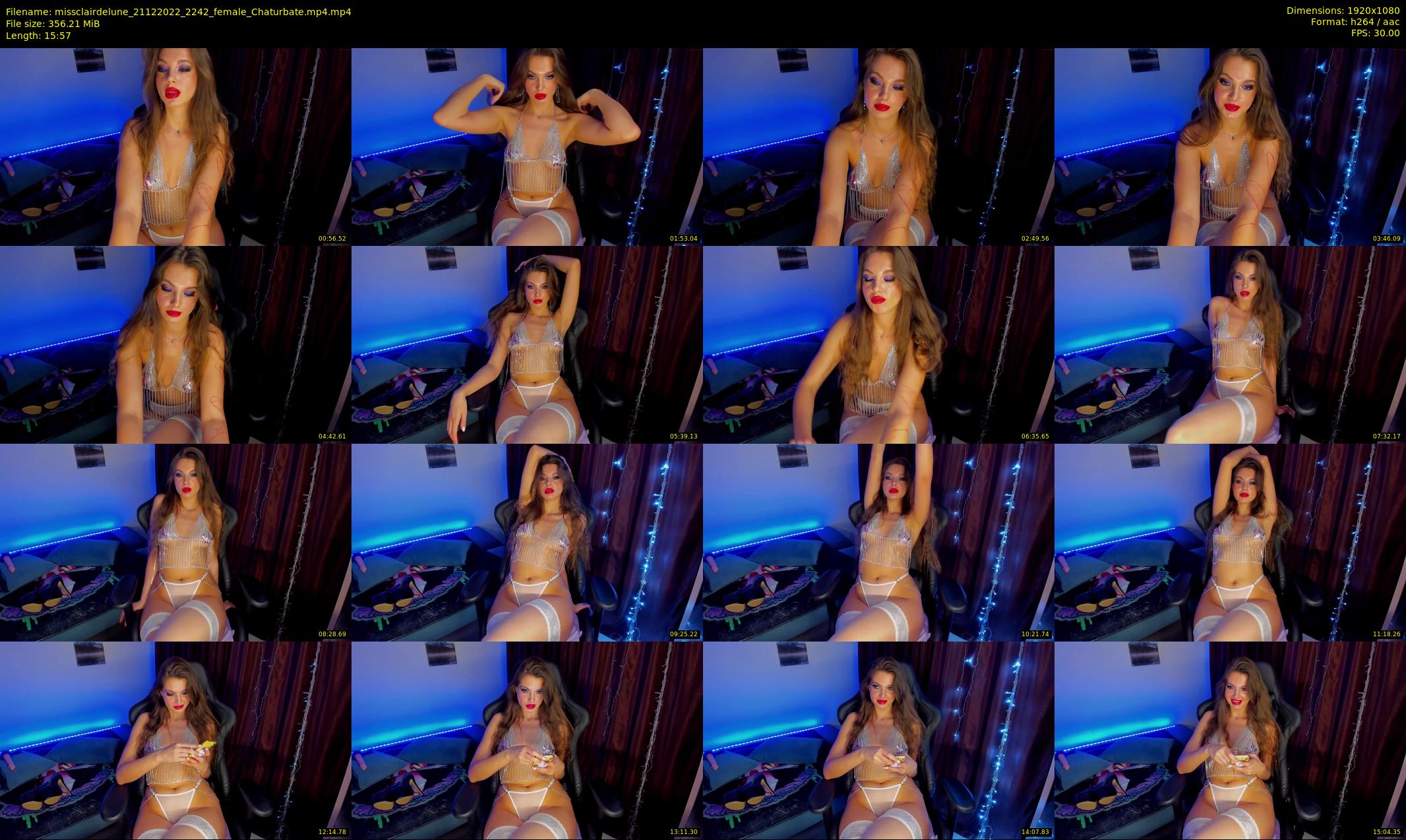 missclairdelune — 16 minute Chaturbate female cam show recording, 1080p, Dec 21, 2022