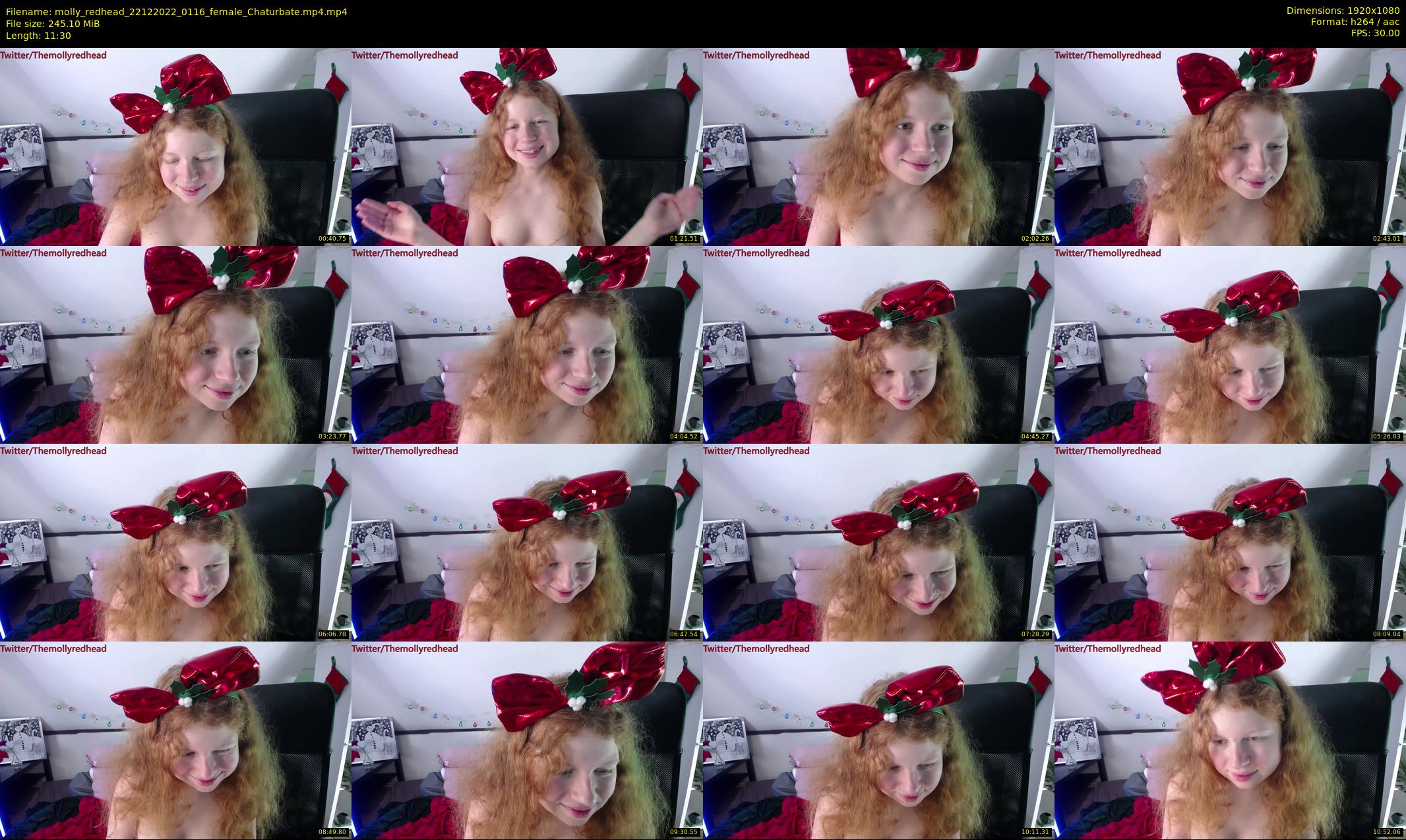 molly_redhead — 12 minute Chaturbate female cam show recording, 1080p, Dec 22, 2022