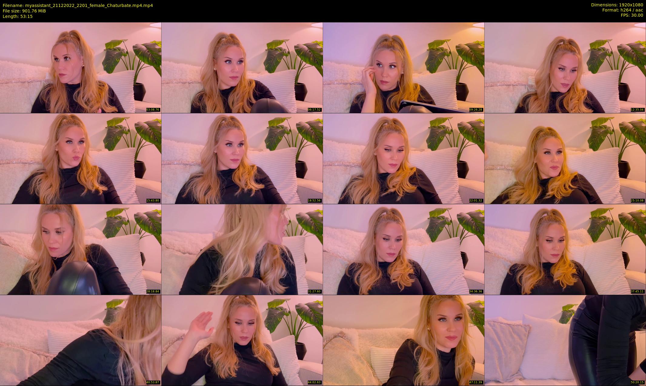 myassistant — 54 minute Chaturbate female cam show recording, 1080p, Dec 21, 2022