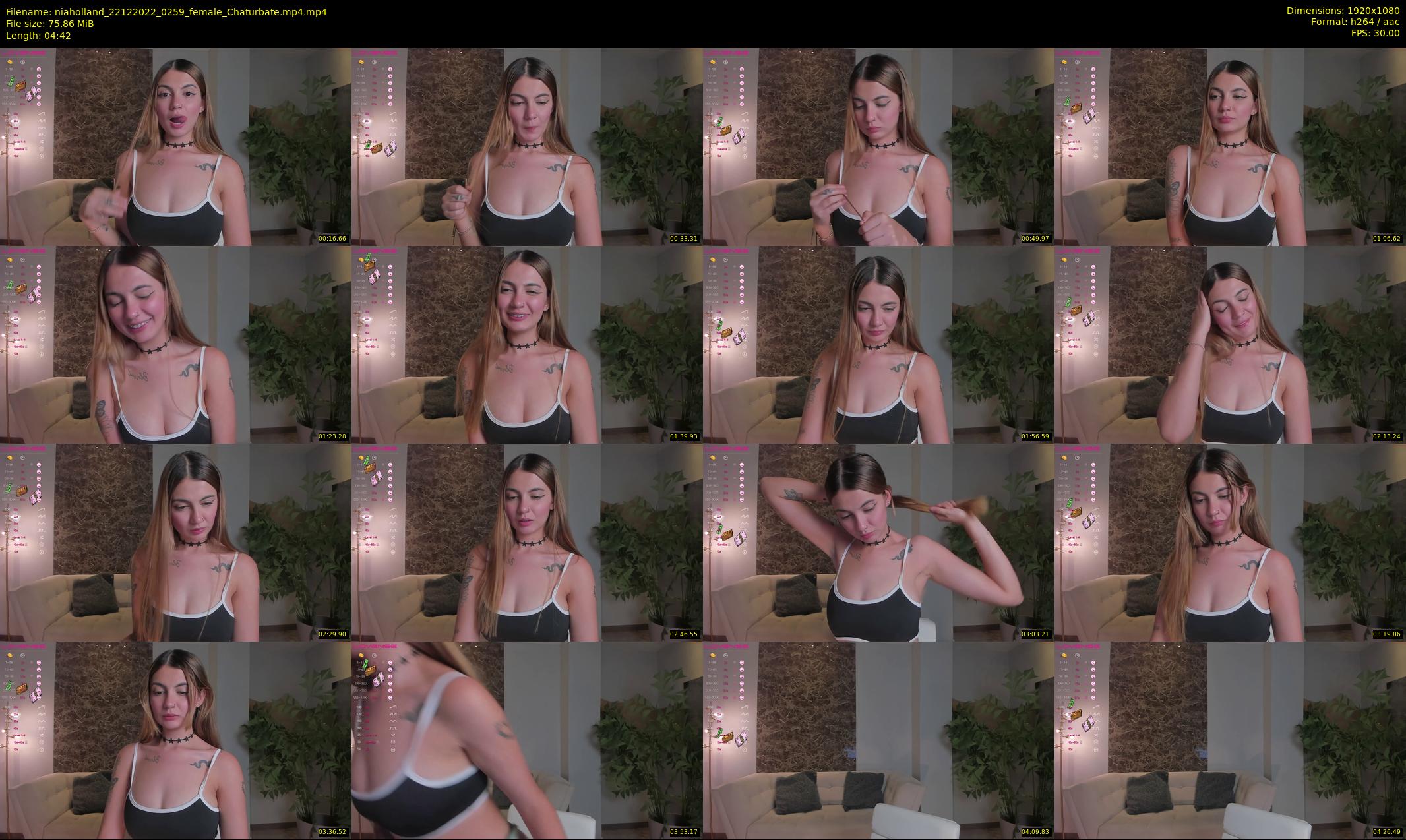 niaholland — 5 minute Chaturbate female cam show recording, 1080p, Dec 22, 2022