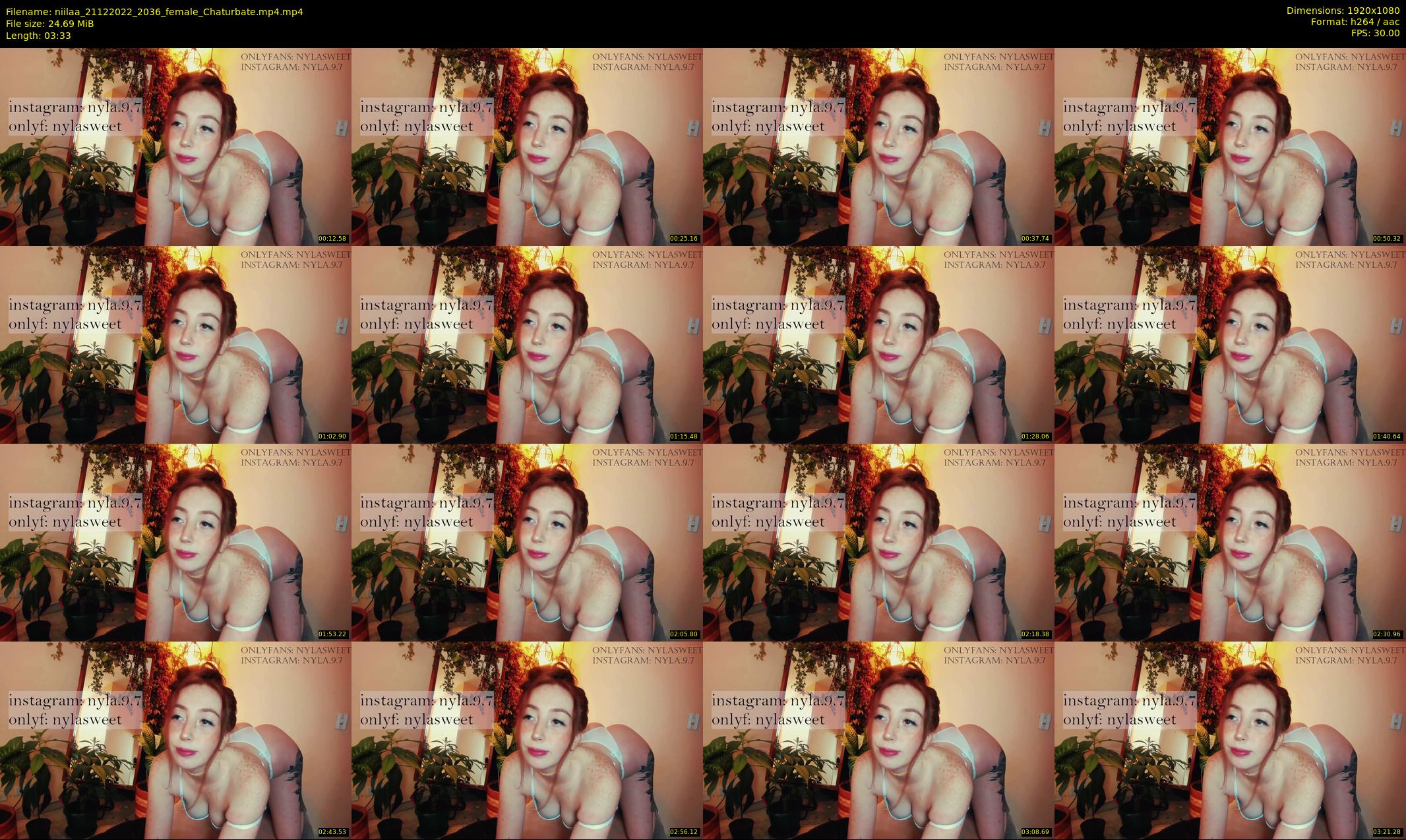 niilaa — 4 minute Chaturbate female cam show recording, 1080p, Dec 21, 2022