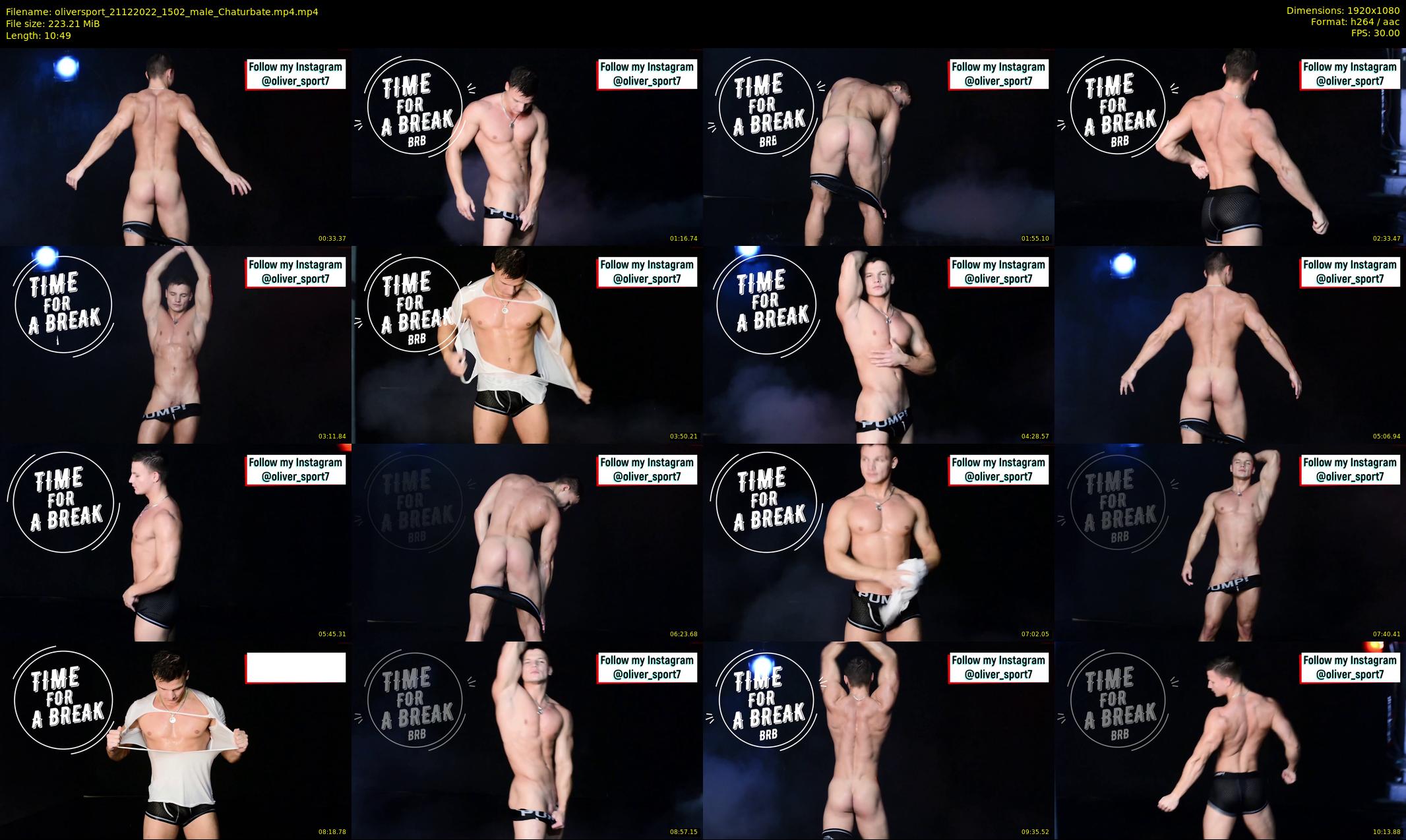oliversport — 11 minute Chaturbate male cam show recording, 1080p, Dec 21, 2022