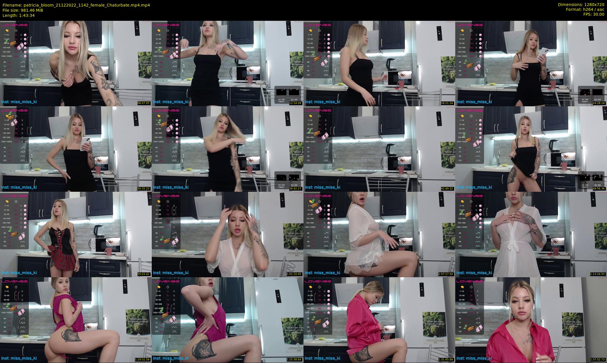 patricia_bloom — 104 minute Chaturbate female cam show recording, 720p, Dec 21, 2022