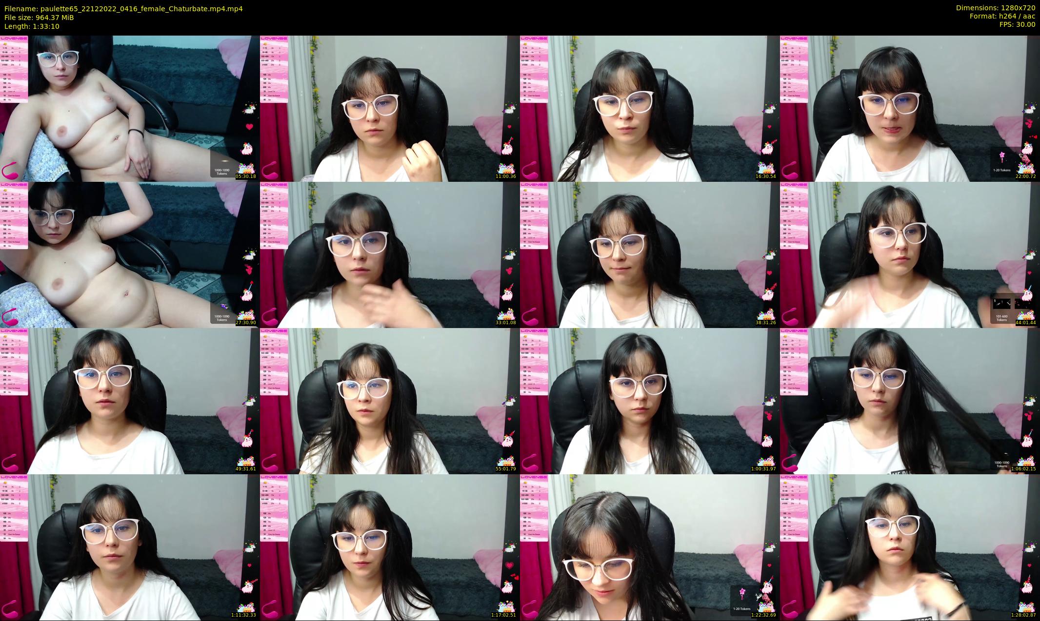 paulette65 — 94 minute Chaturbate female cam show recording, 720p, Dec 22, 2022