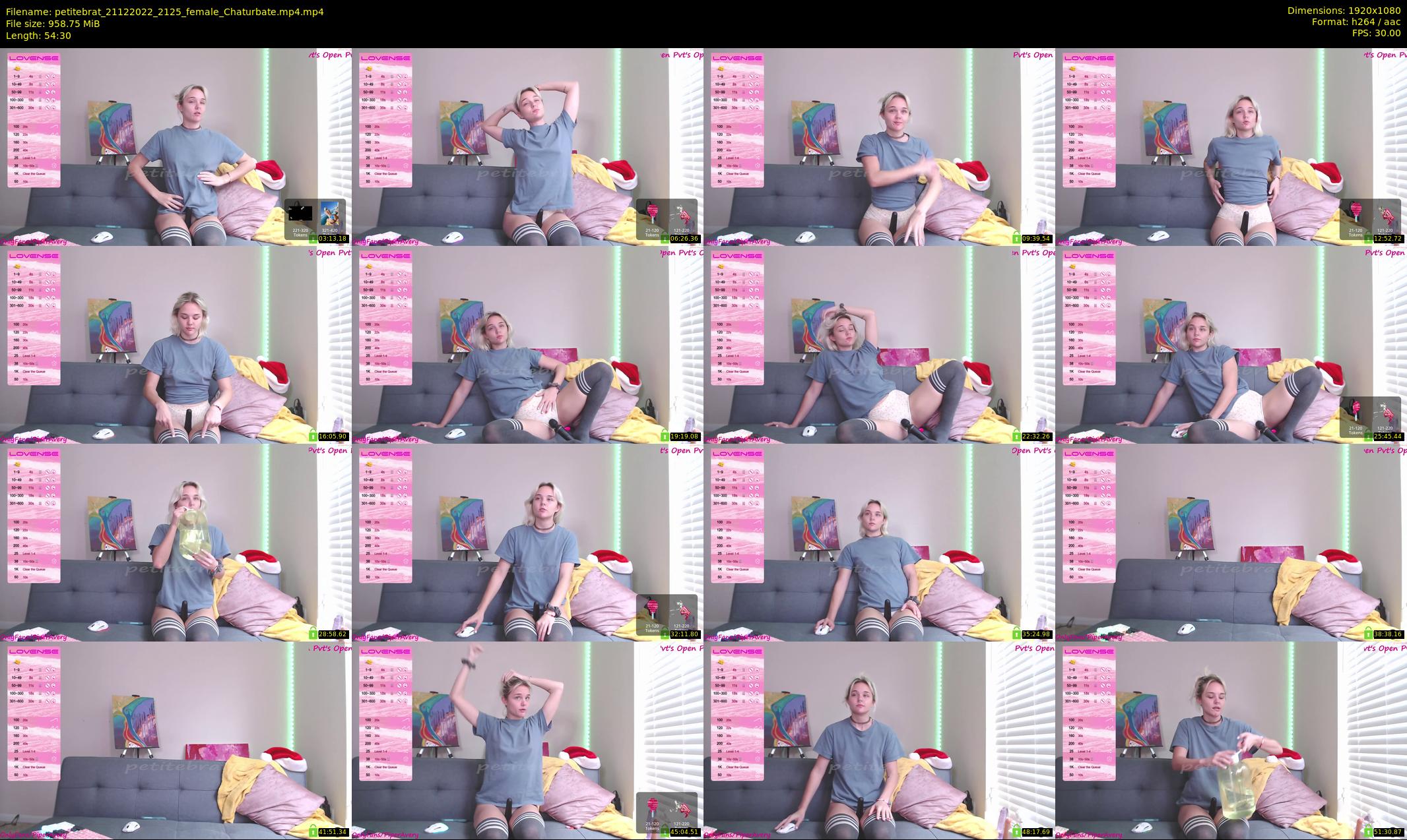 petitebrat — 55 minute Chaturbate female cam show recording, 1080p, Dec 21, 2022