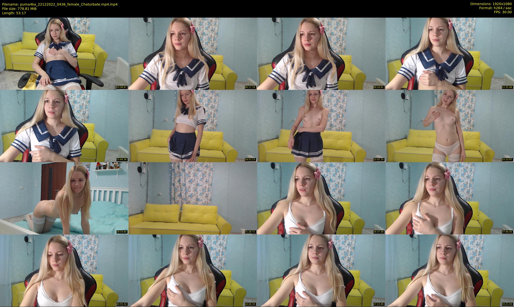 puma4ka — 54 minute Chaturbate female cam show recording, 1080p, Dec 22, 2022