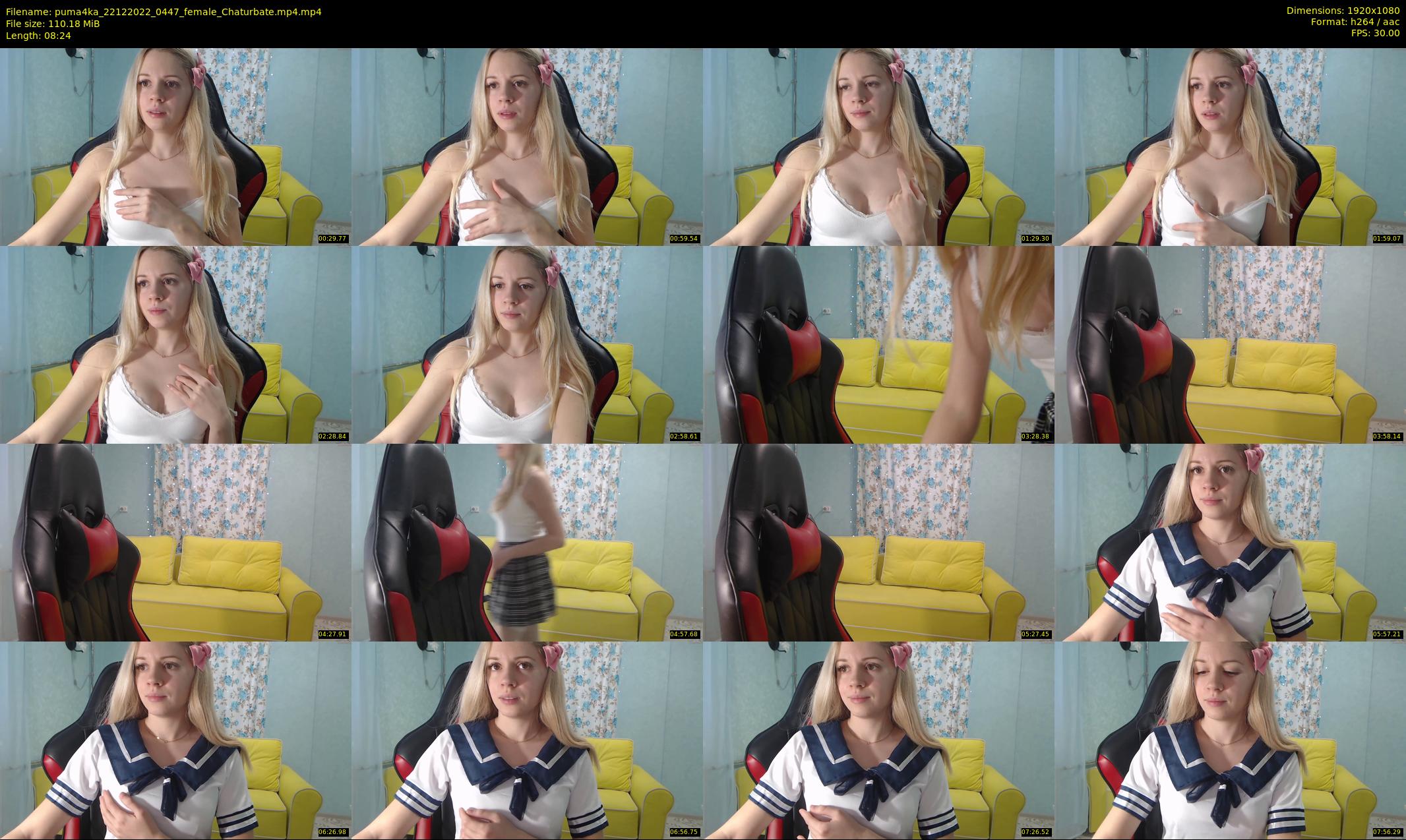 puma4ka — 9 minute Chaturbate female cam show recording, 1080p, Dec 22, 2022