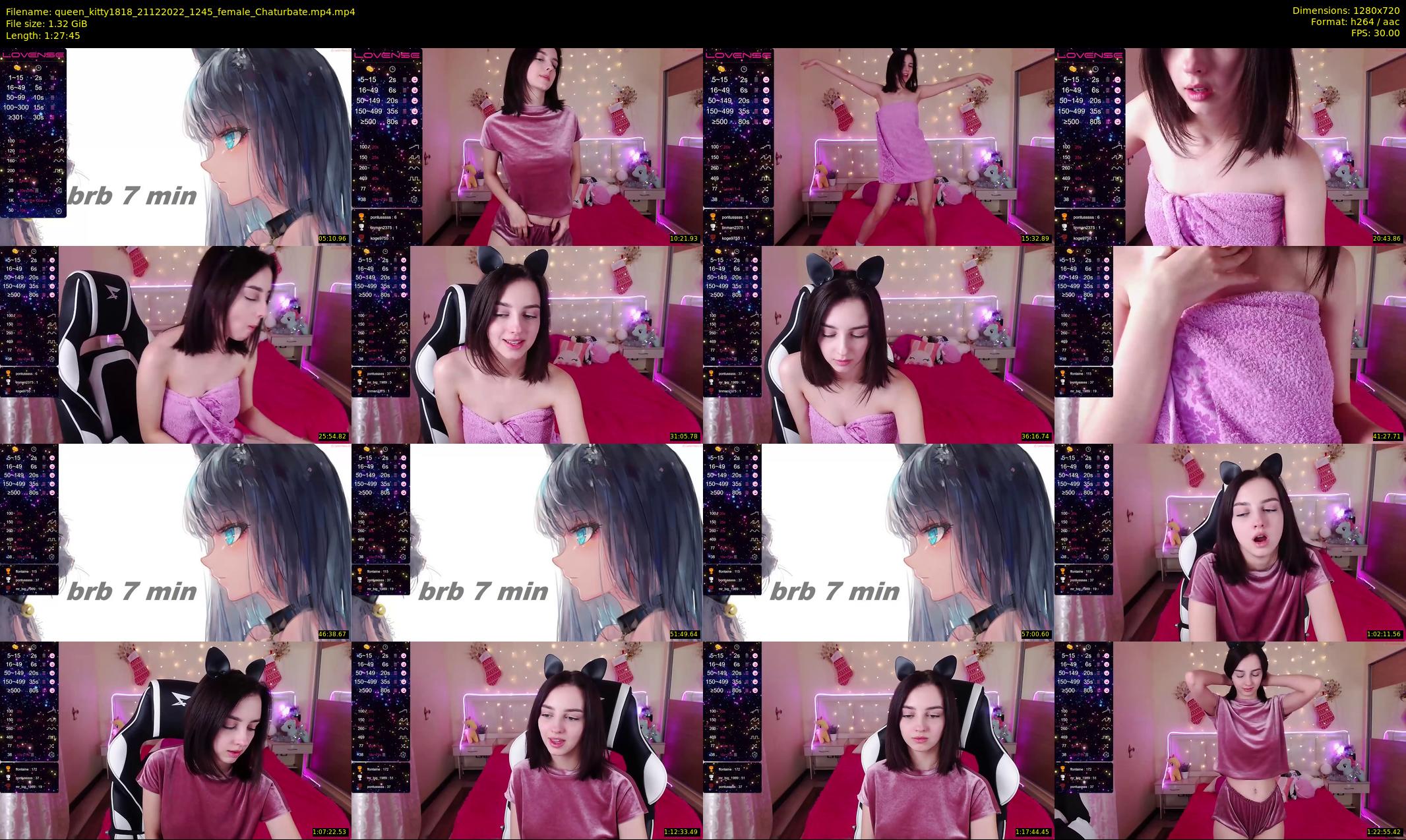 queen_kitty1818 — 88 minute Chaturbate female cam show recording, 720p, Dec 21, 2022