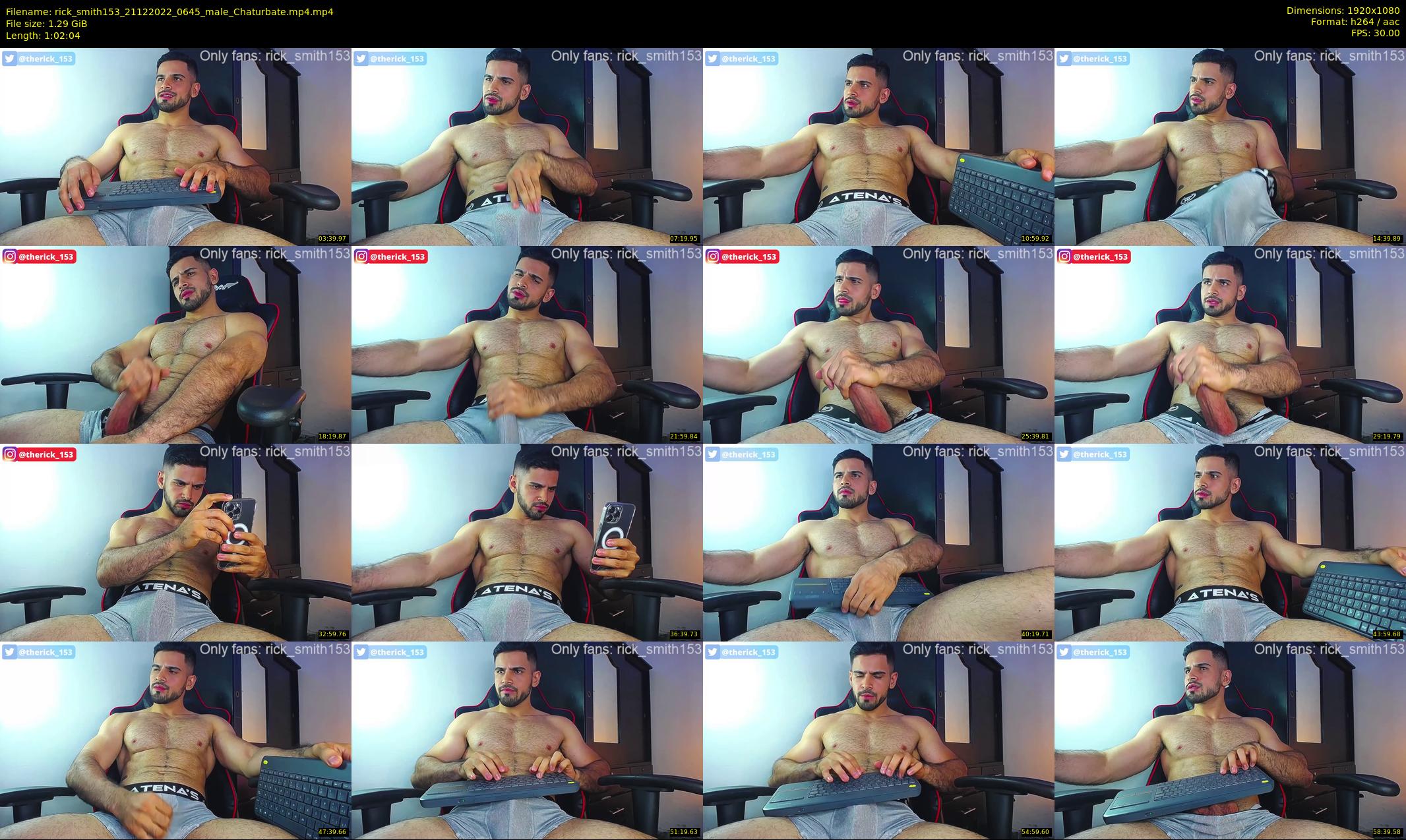 rick_smith153 — 63 minute Chaturbate male cam show recording, 1080p, Dec 21, 2022