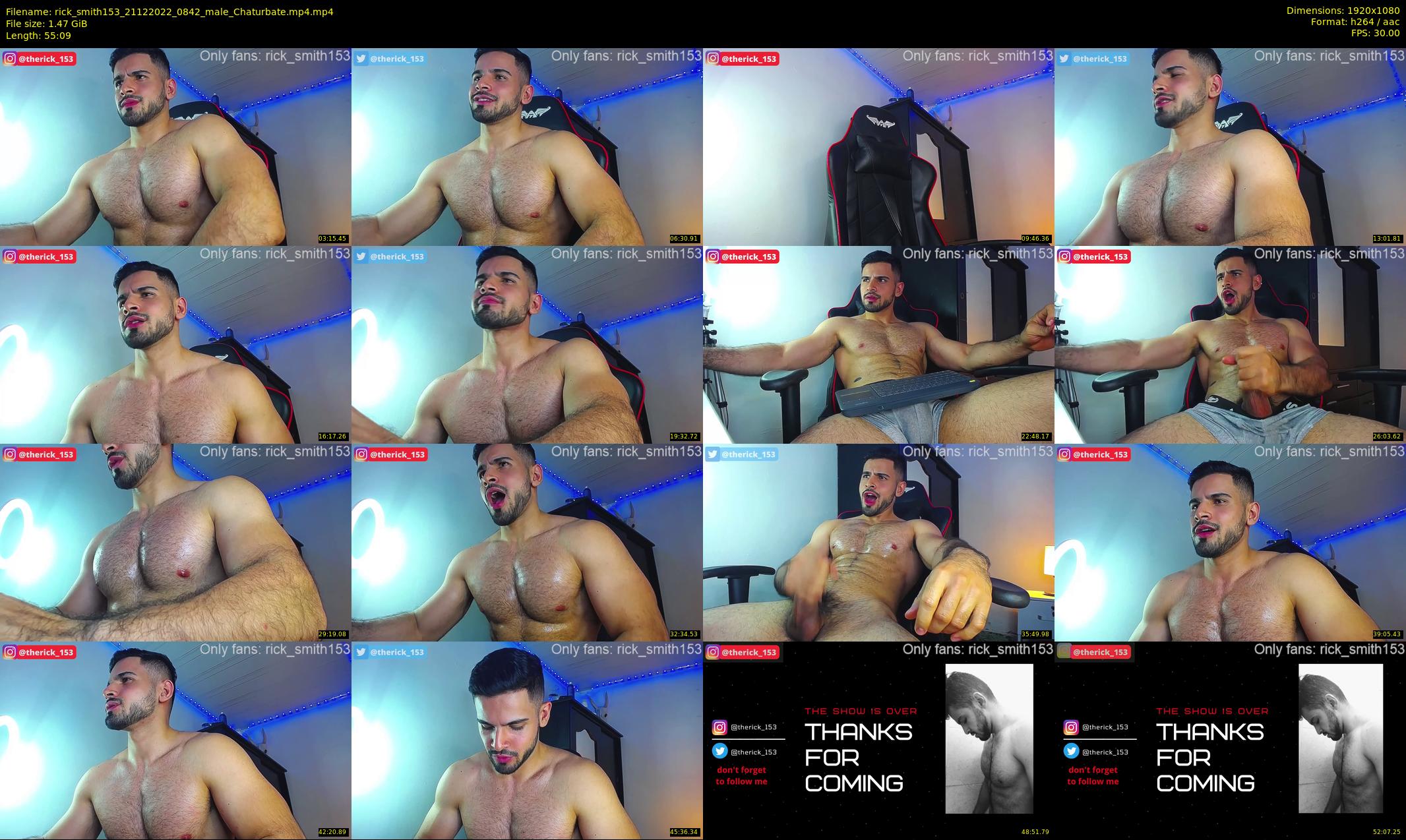 rick_smith153 — 56 minute Chaturbate male cam show recording, 1080p, Dec 21, 2022