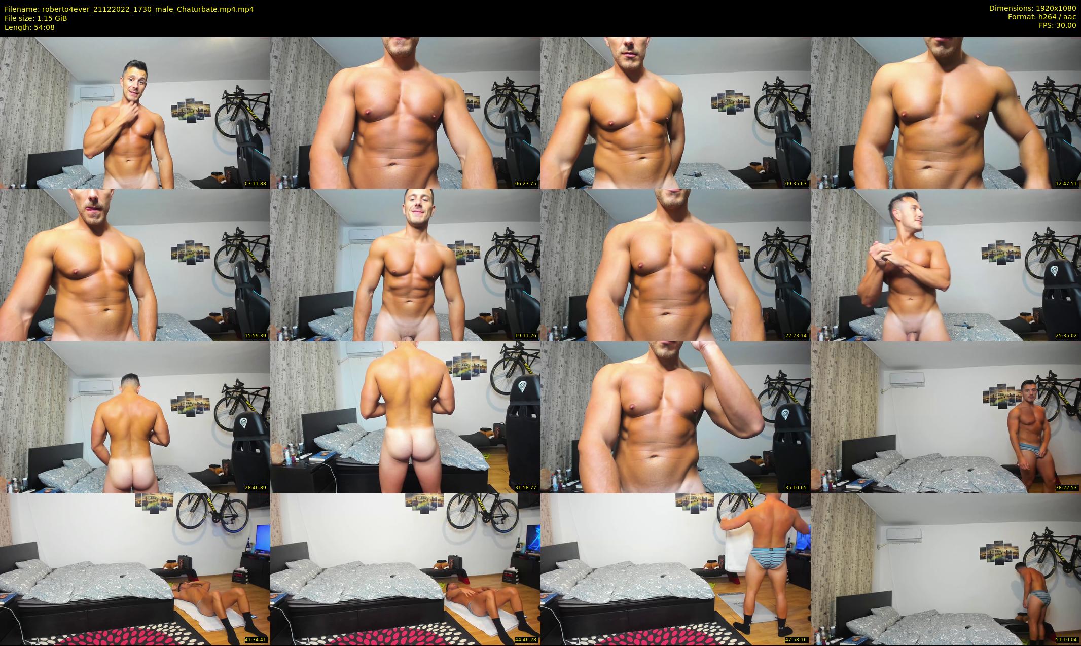 roberto4ever — 55 minute Chaturbate male cam show recording, 1080p, Dec 21, 2022