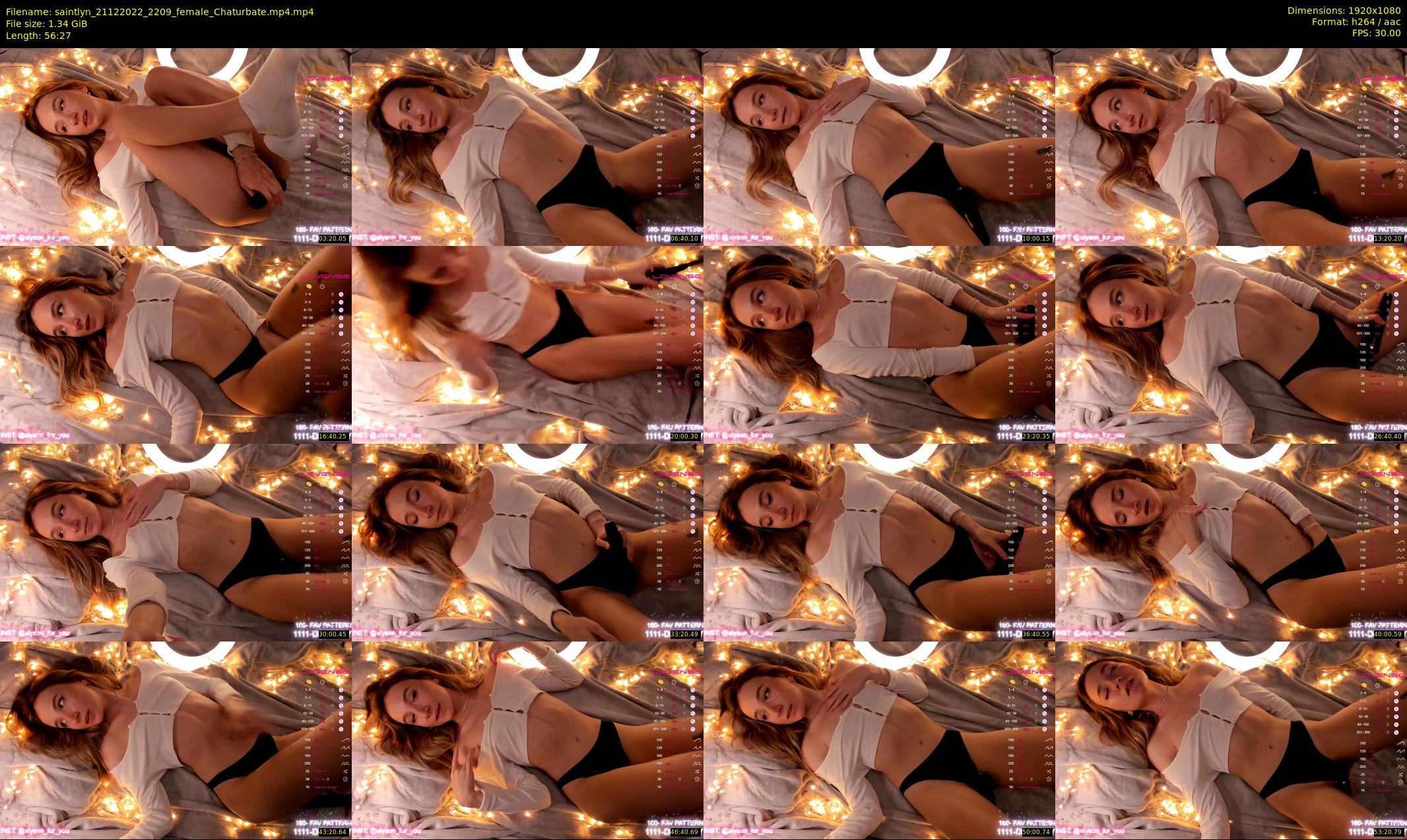 saintlyn — 57 minute Chaturbate female cam show recording, 1080p, Dec 21, 2022