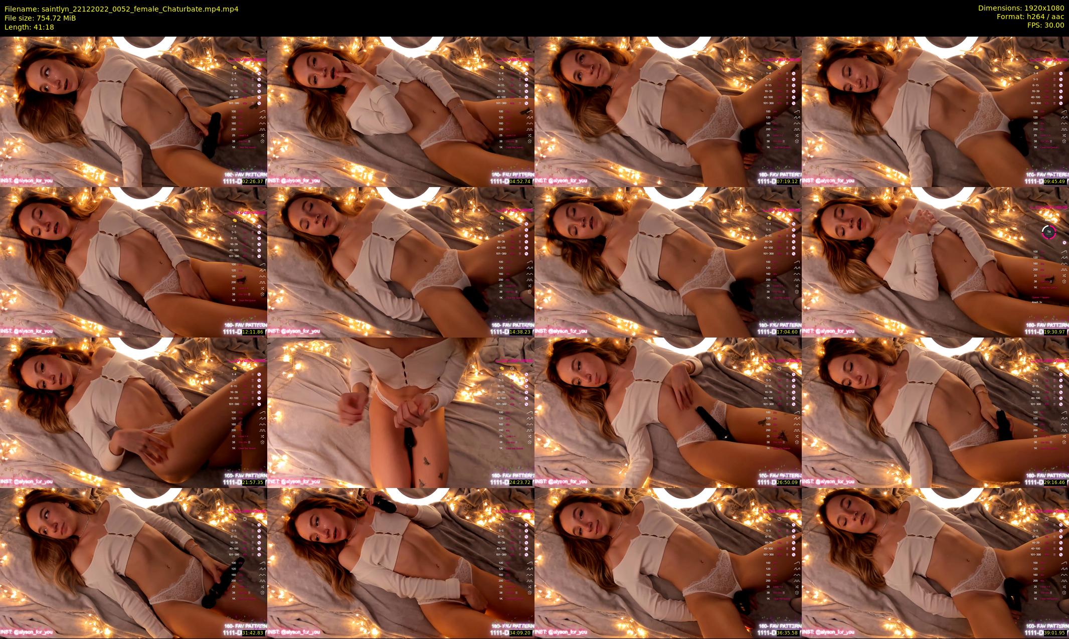 saintlyn — 42 minute Chaturbate female cam show recording, 1080p, Dec 22, 2022