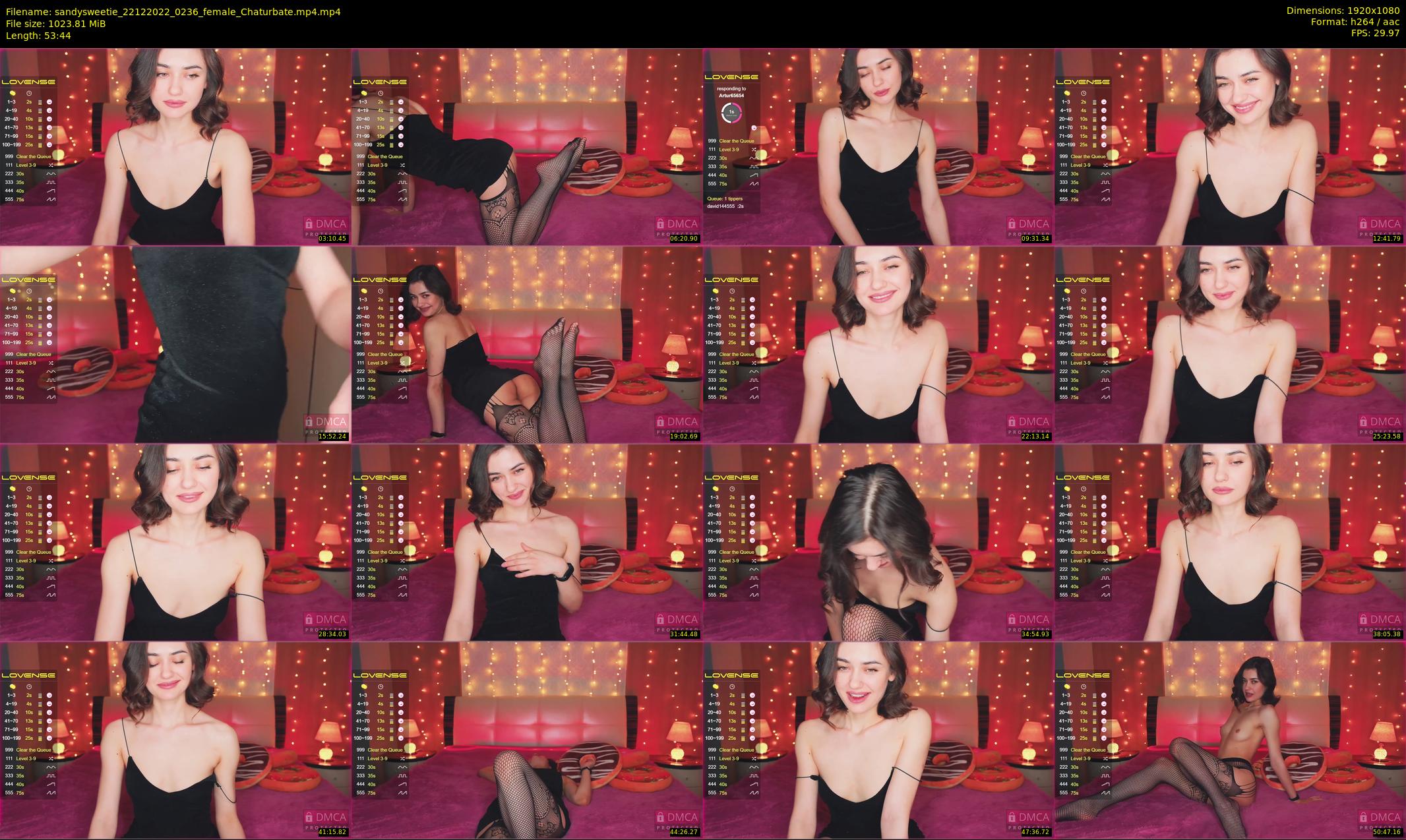 sandysweetie — 54 minute Chaturbate female cam show recording, 1080p, Dec 22, 2022