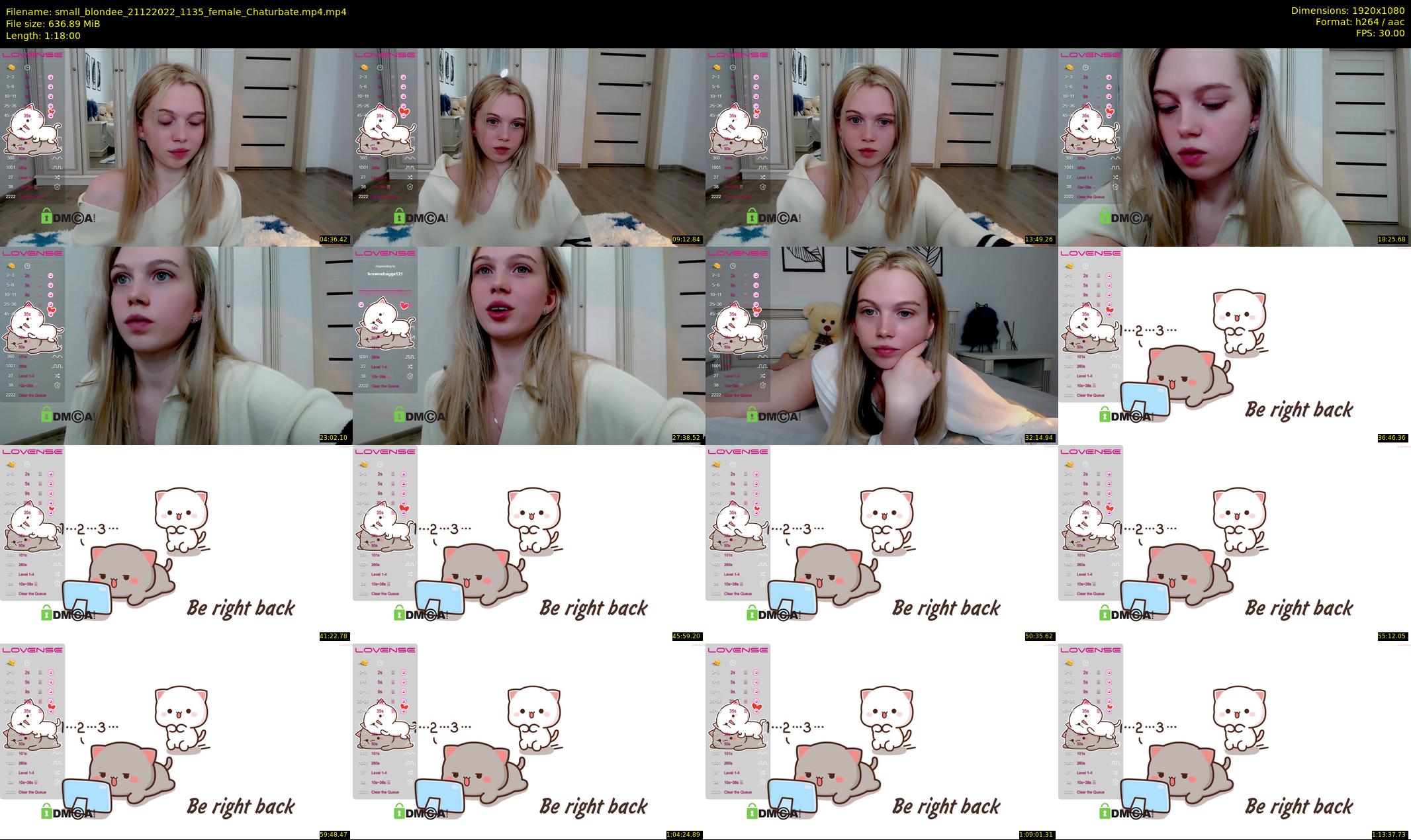 small_blondee — 78 minute Chaturbate female cam show recording, 1080p, Dec 21, 2022