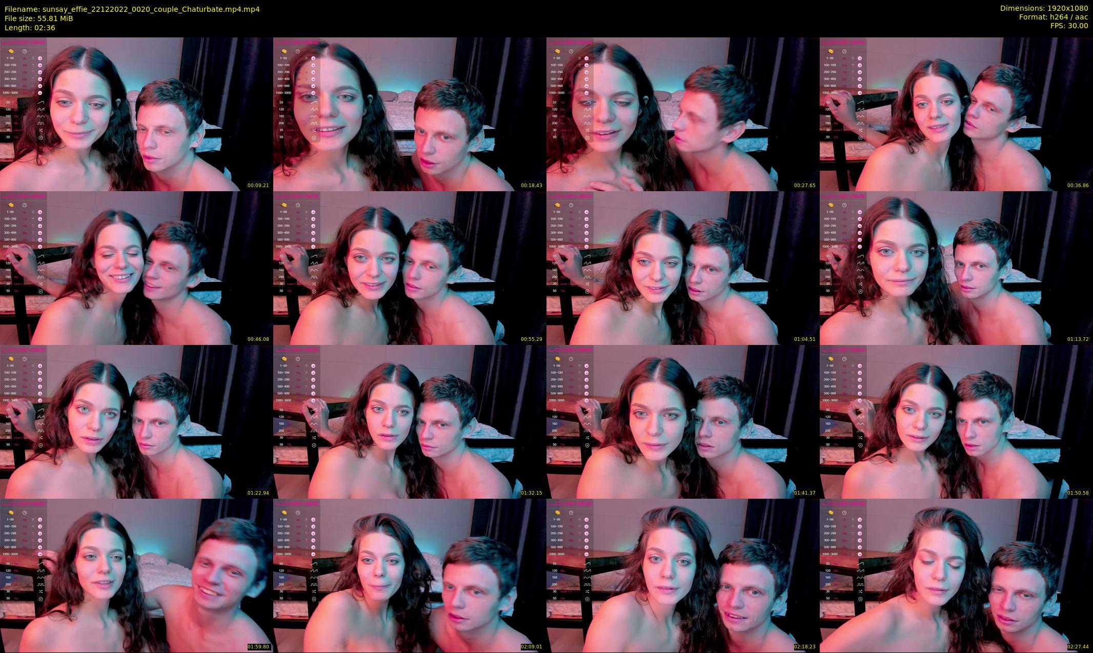 sunsay_effie — 3 minute Chaturbate couple cam show recording, 1080p, Dec 22, 2022