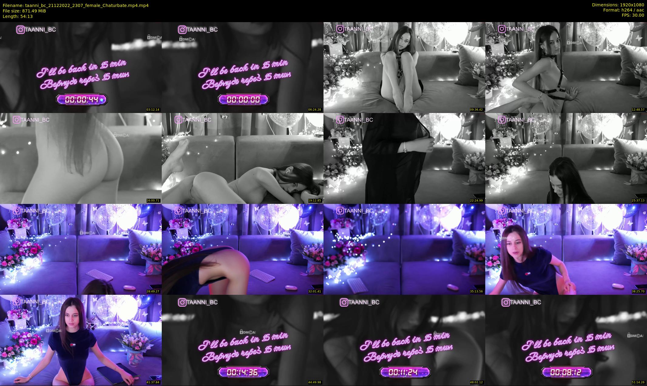 taanni_bc — 55 minute Chaturbate female cam show recording, 1080p, Dec 21, 2022