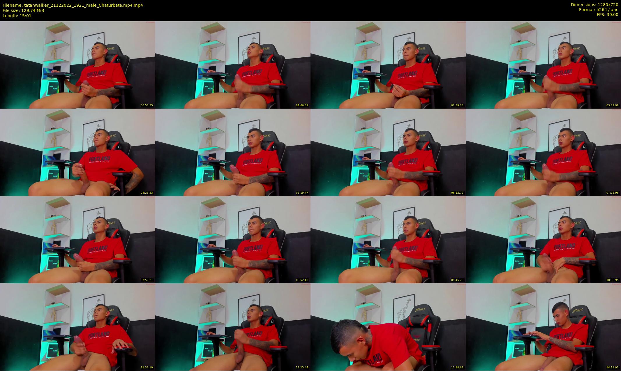 tatanwalker — 16 minute Chaturbate male cam show recording, 720p, Dec 21, 2022