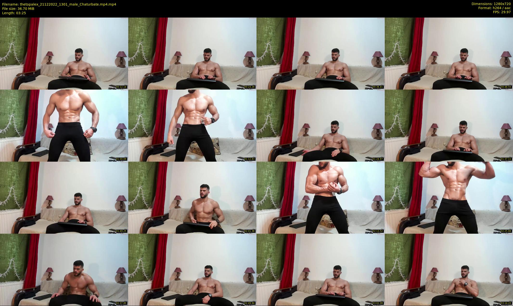 thetopalex — 4 minute Chaturbate male cam show recording, 720p, Dec 21, 2022