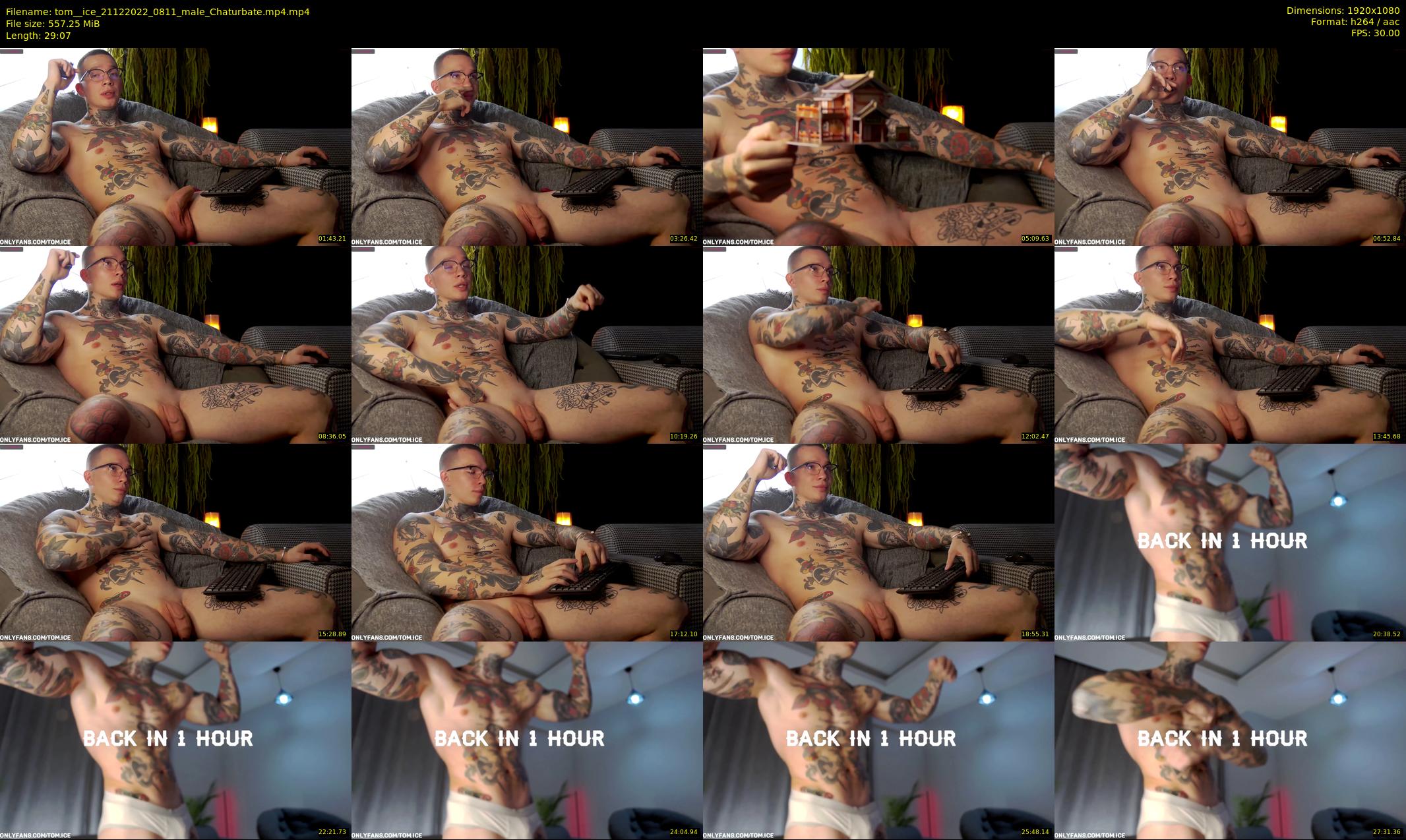 tom__ice — 30 minute Chaturbate male cam show recording, 1080p, Dec 21, 2022