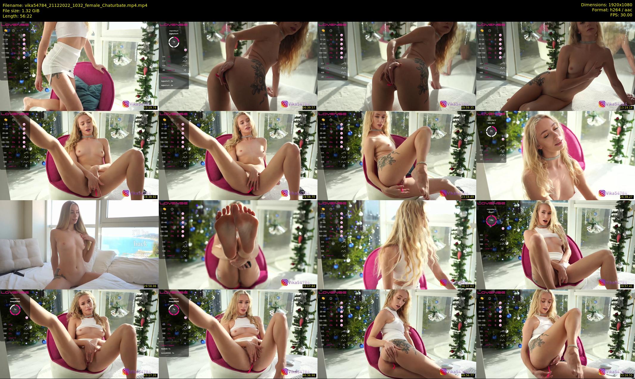 vika54784 — 57 minute Chaturbate female cam show recording, 1080p, Dec 21, 2022